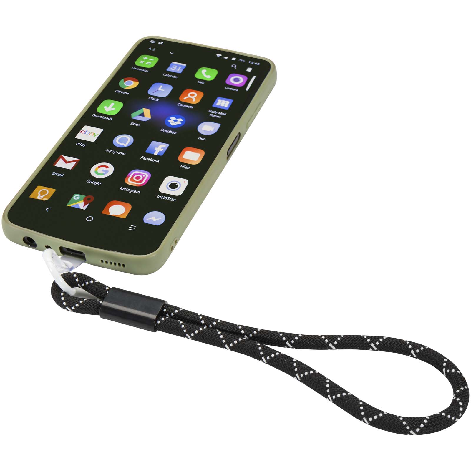 Arich Smartphone Armband aus recyceltem Kunststoff schwarz