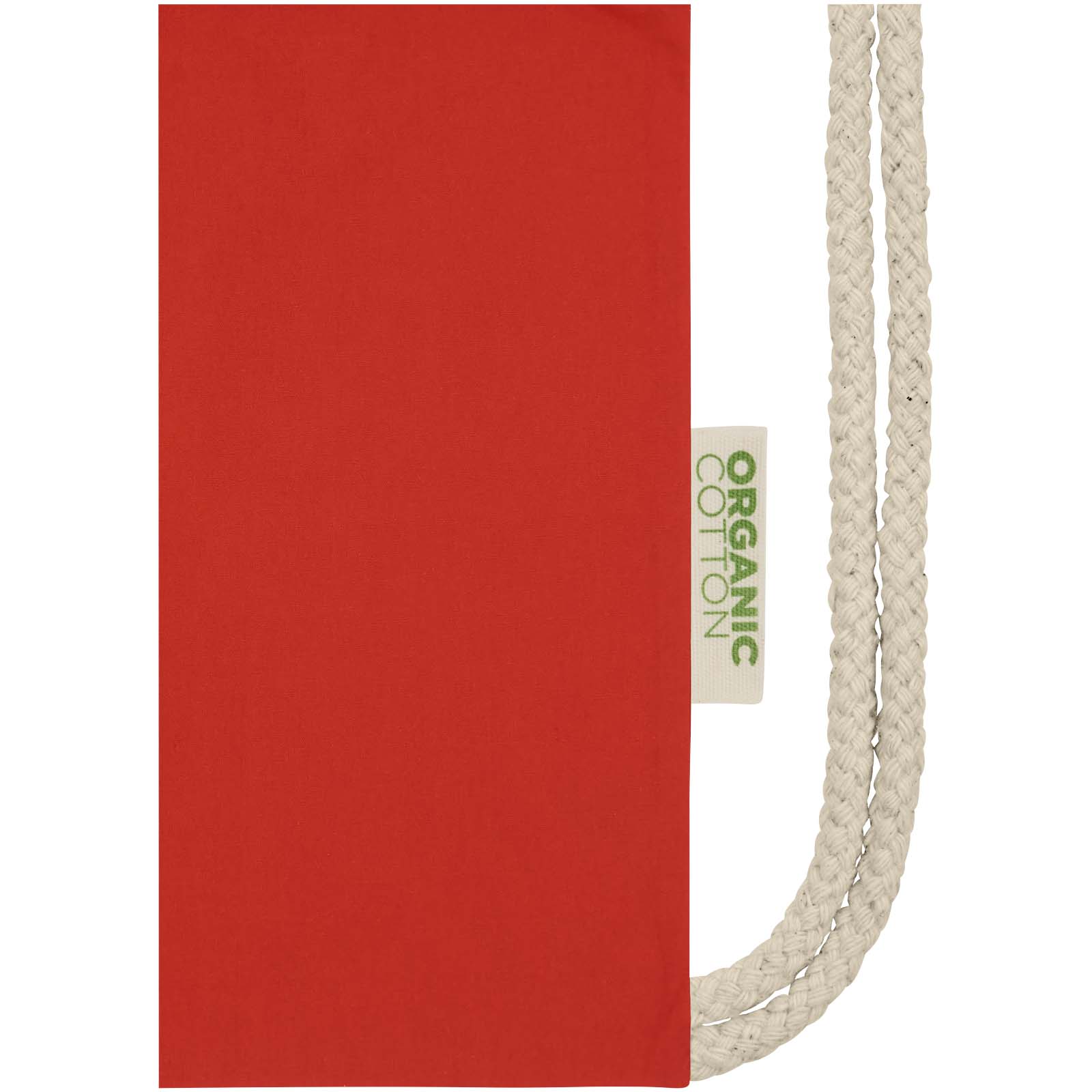 Odisha 140 g/m² OCS Bio-Sportbeutel 5L rot