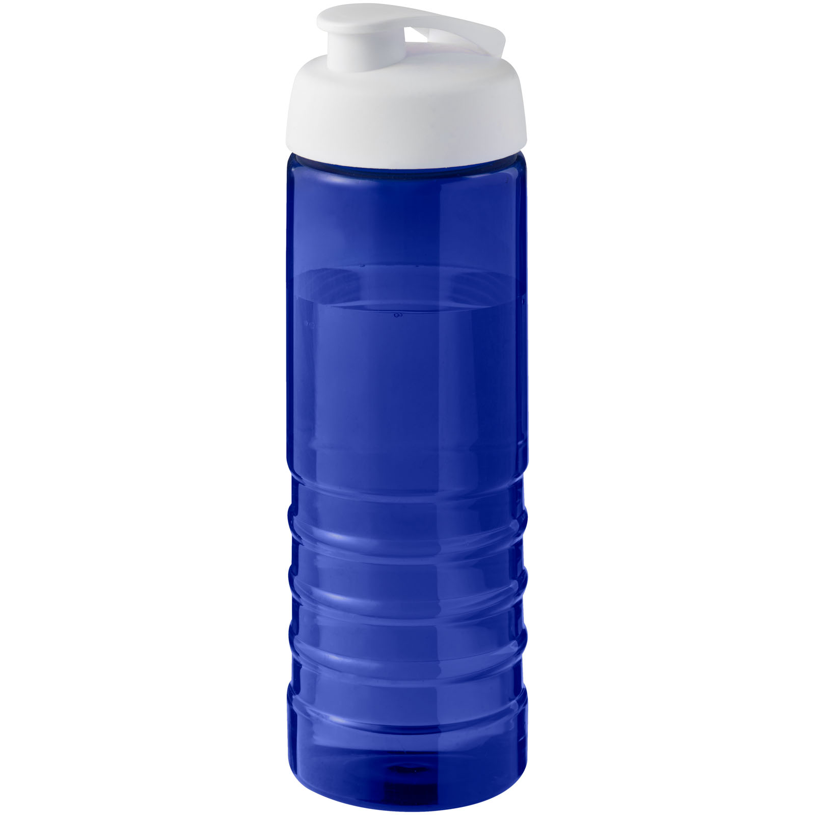 H2O Active® Eco Treble 750 ml Sportflasche mit Stülpdeckel blau, weiss