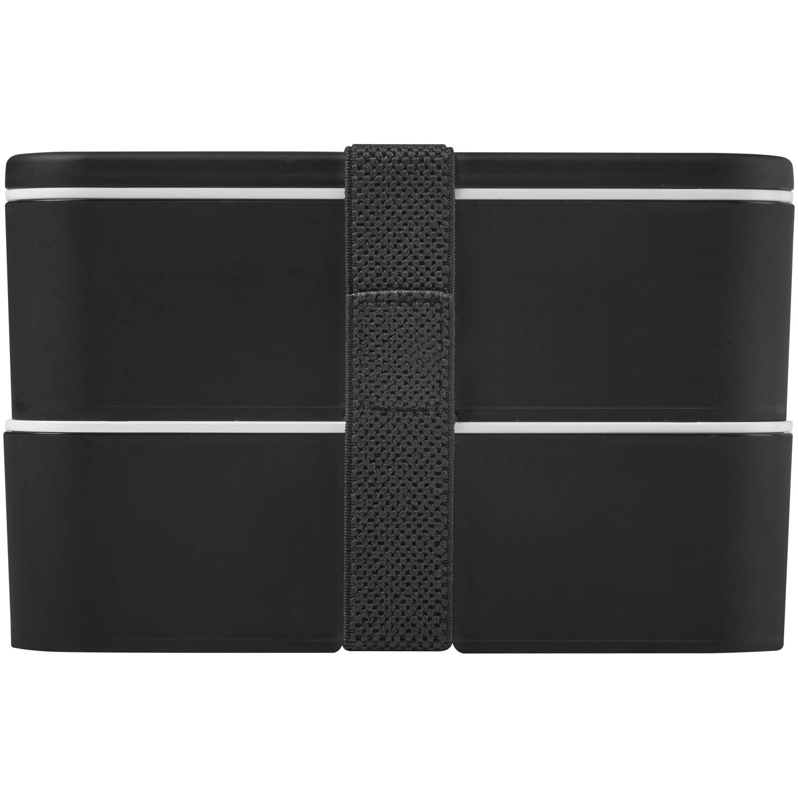 MIYO POP 700 + 700 ml doppelschichtige Lunchbox schwarz
