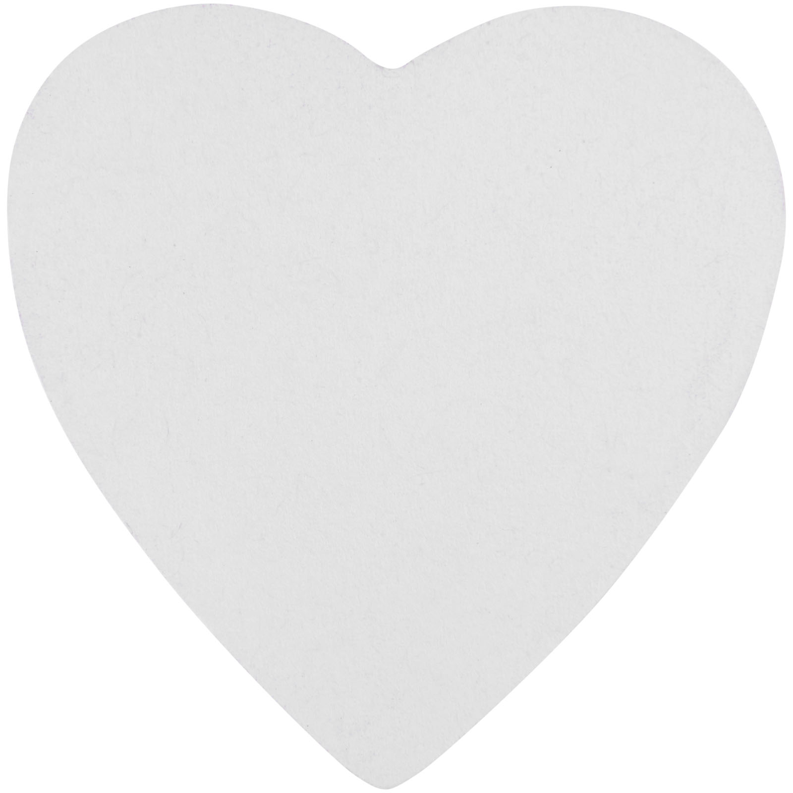Sticky-Mate®herzförmige recycelte Haftnotizen weiss