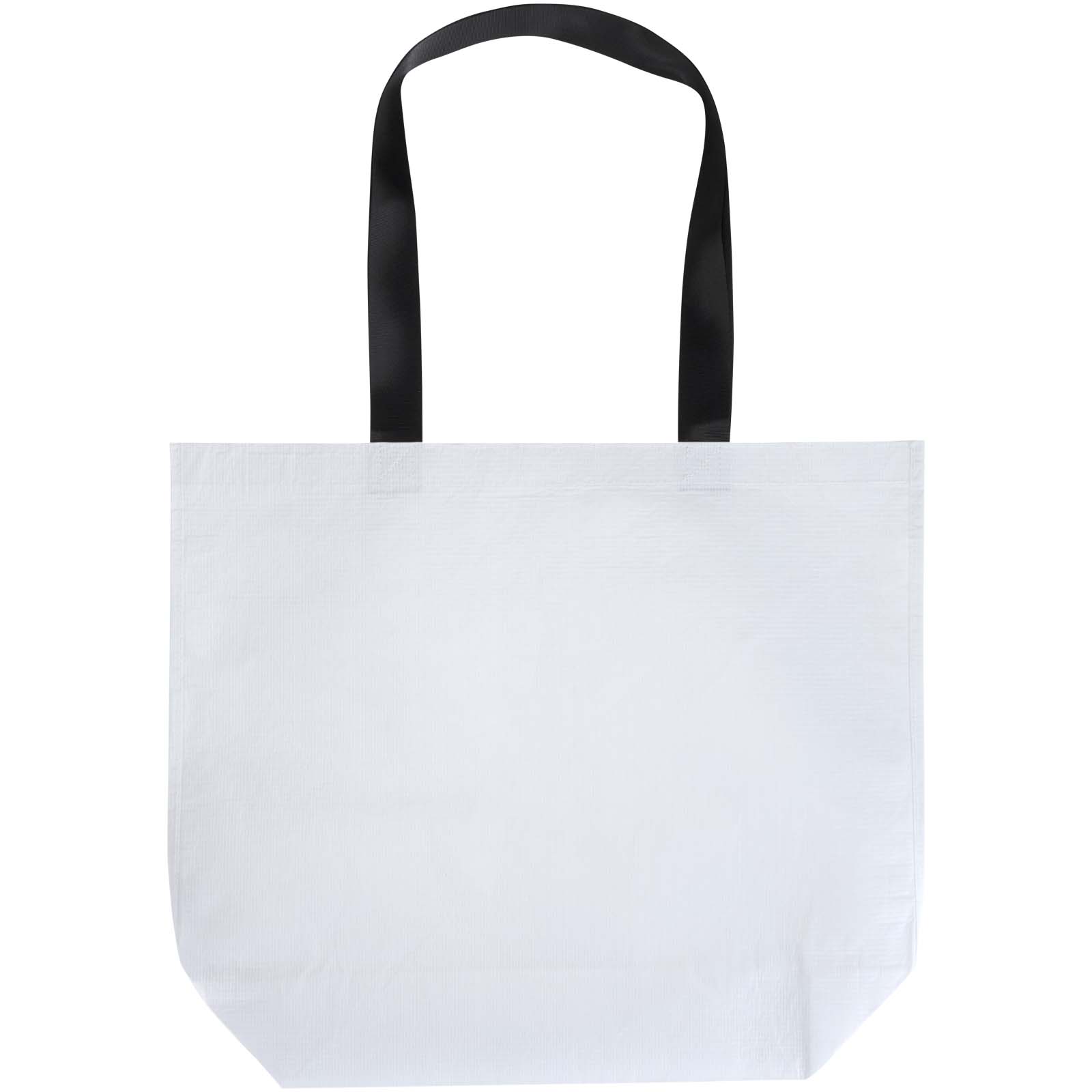 Duo GRS recycelte doppellaminierte Tragetasche Oversize 30L weiss