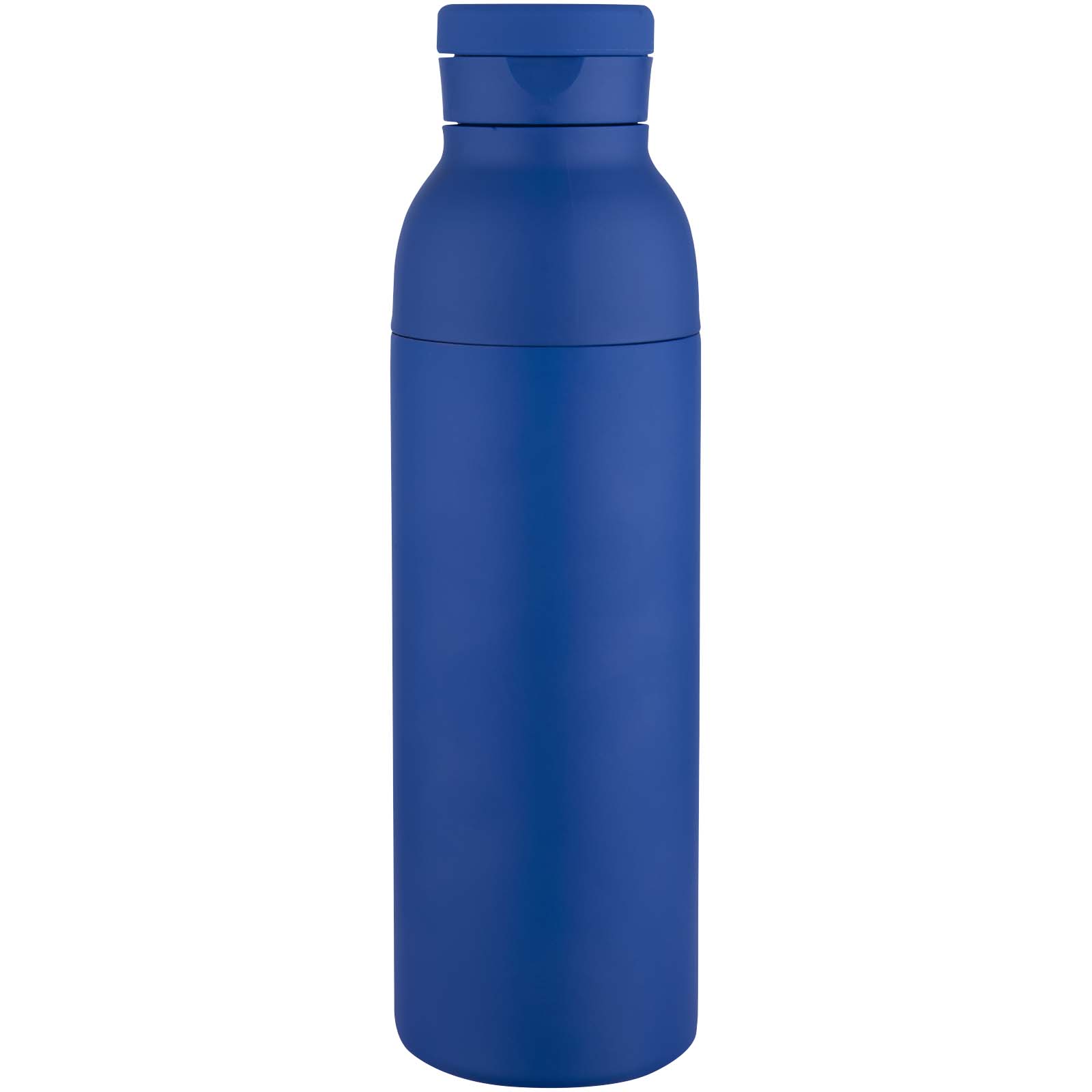 Illuminate 650 ml RCS doppelwandige Isolierflasche aus recyceltem Edelstahl royalblau