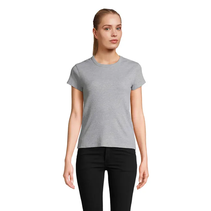 SARA WOMEN'S RIBBED T-SHIRT