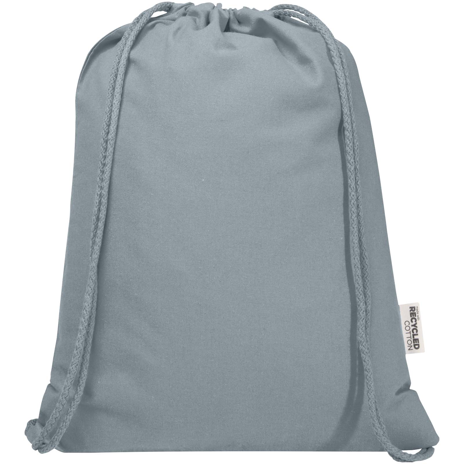 Oregon Blend 140 g/m² GRS-recycelter Turnbeutel 5 L grau