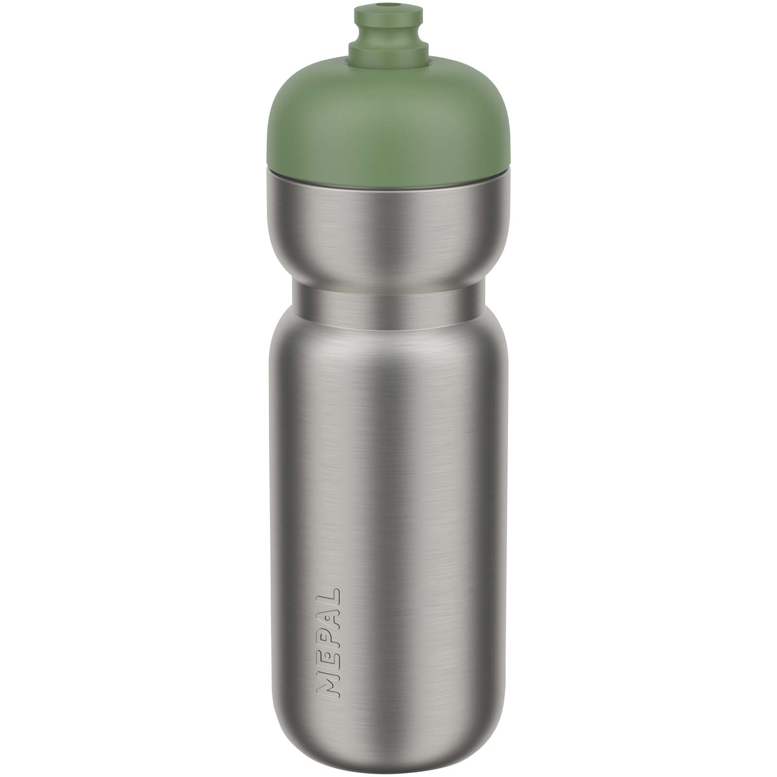 Mepal Pull 800 ml Edelstahl Sportflasche moosgrün