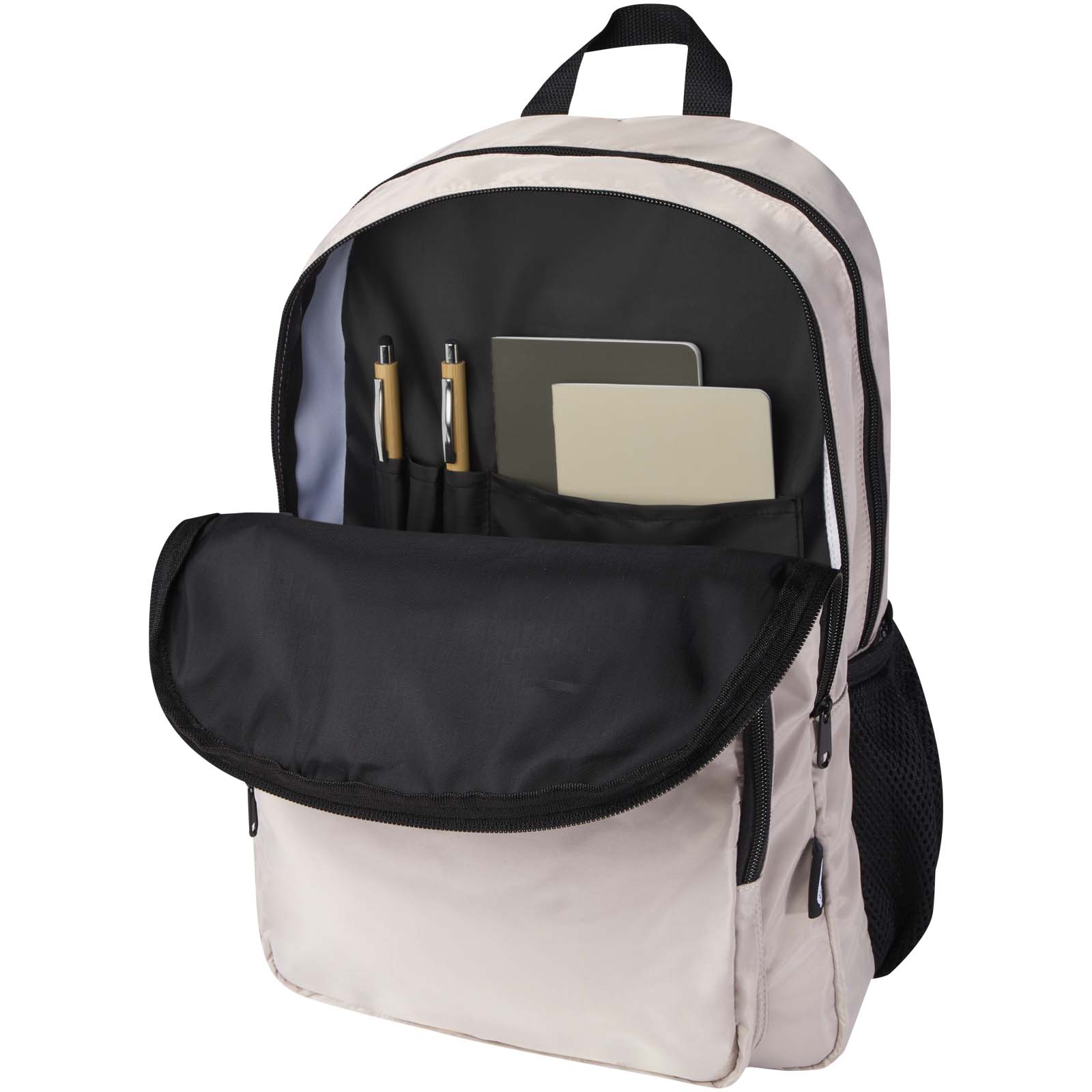 Trend Plus 15" Laptop-Rucksack aus recyceltem GRS-Material 20 L oatmeal