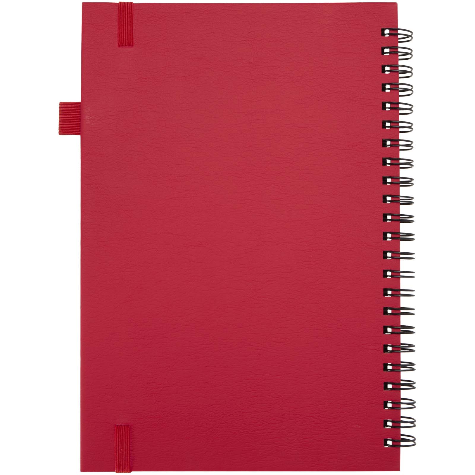 Liss A5 Hardcover Spiralnotizbuch aus recyceltem Kunststoff rot