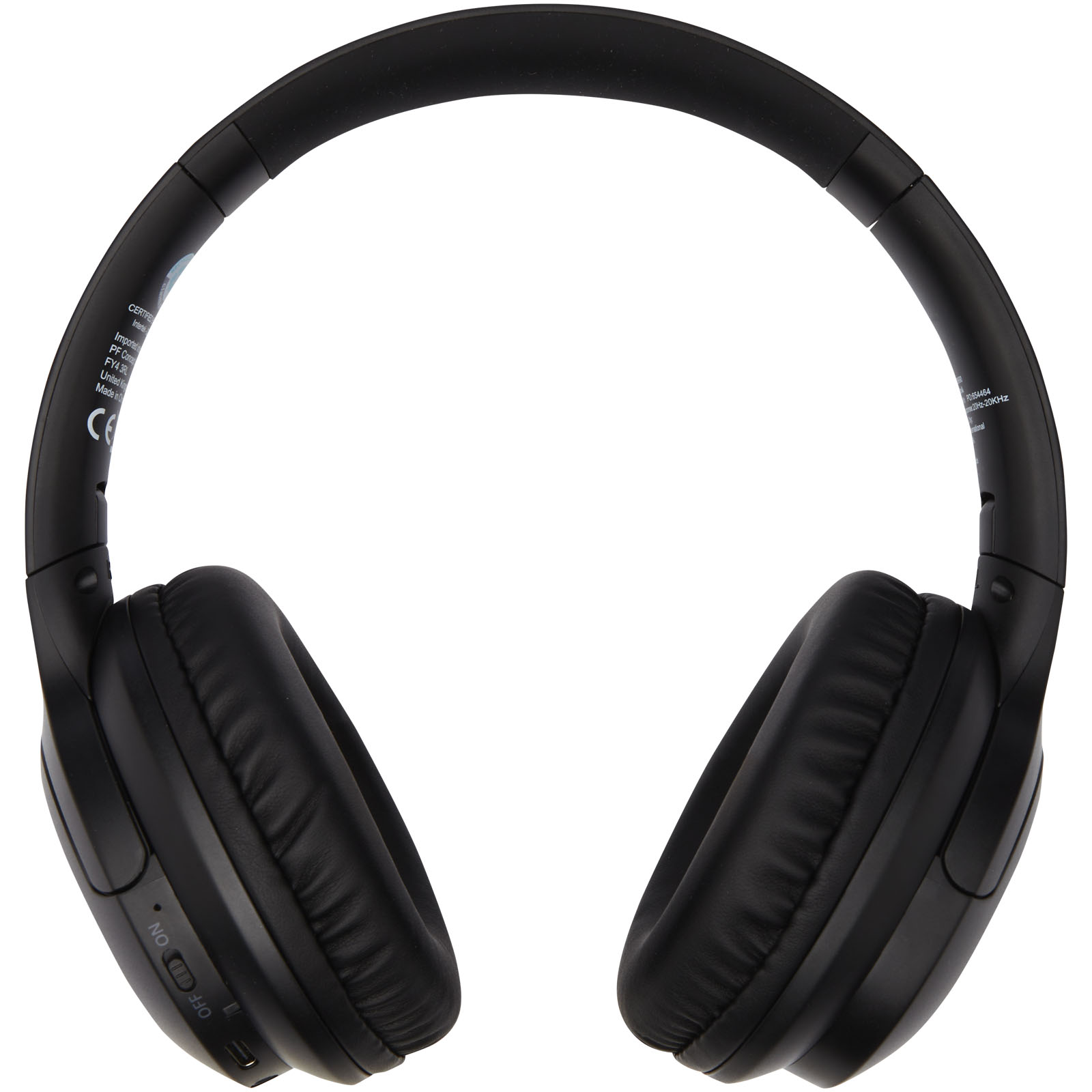 Loop Bluetooth®-Kopfhörer aus recyceltem Kunststoff schwarz