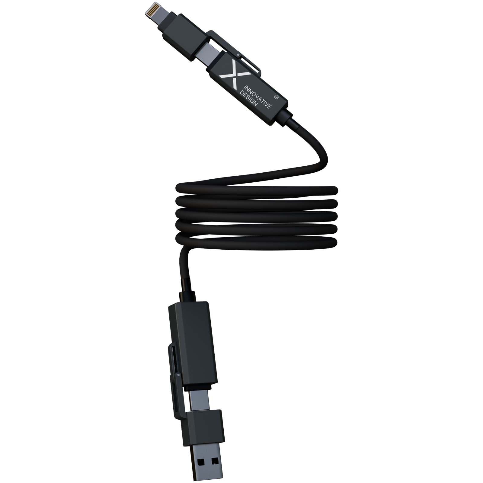 SCX.design C59 100 W magnetisches Silikon Ladekabel schwarz
