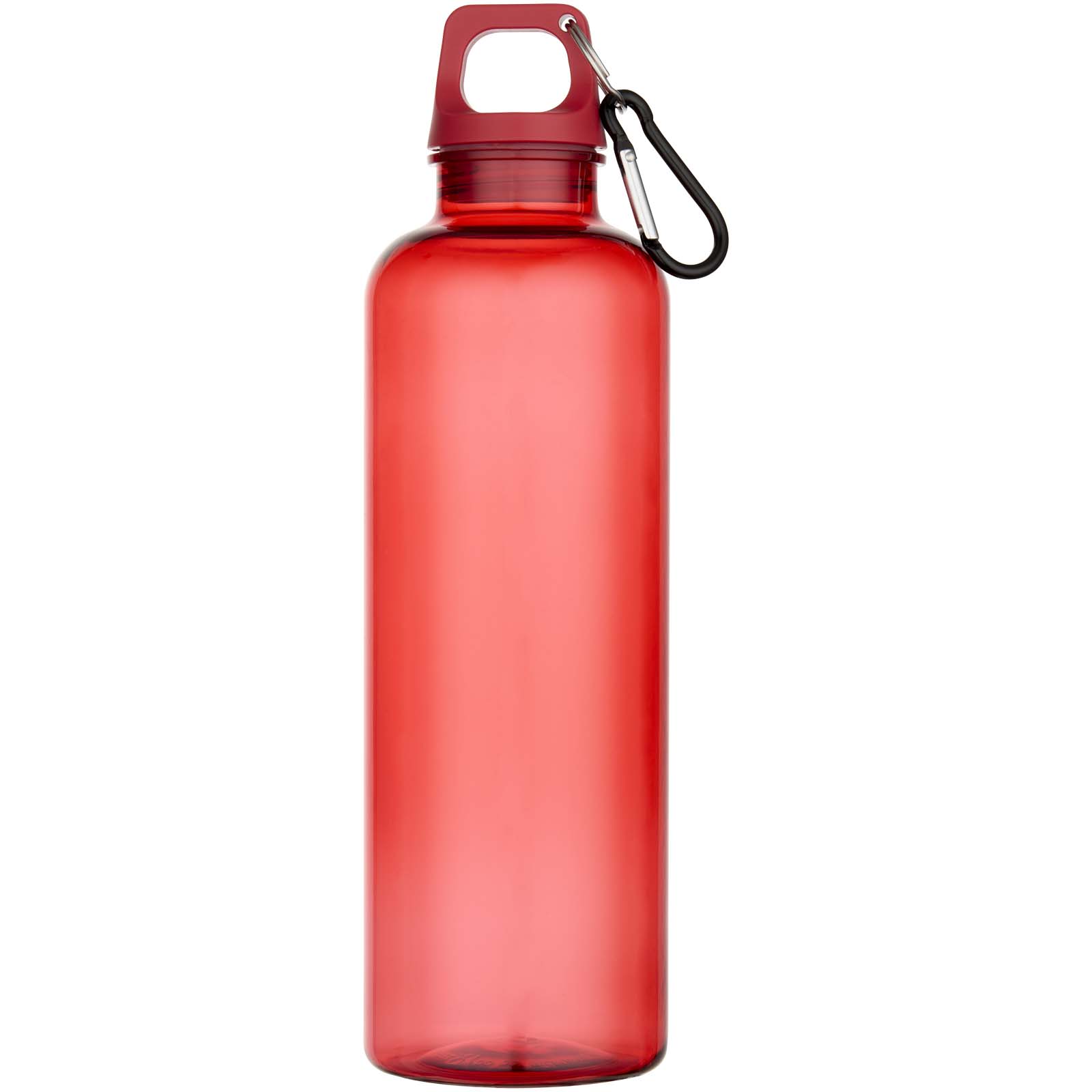 Oregon 750 ml RCS-zertifizierte Trinkflasche aus recyceltem Kunststoff mit Karabinerhaken rot