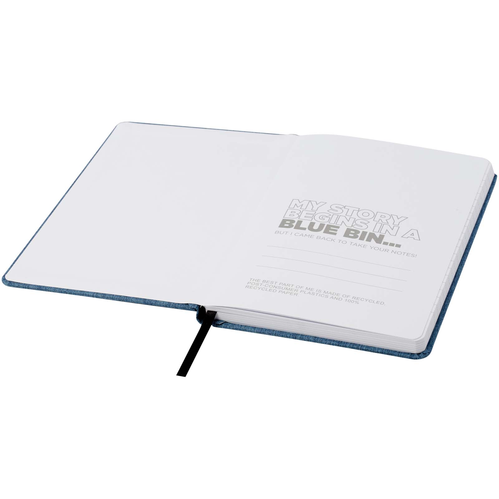 Orin A5 Notizbuch aus RPET hale blau