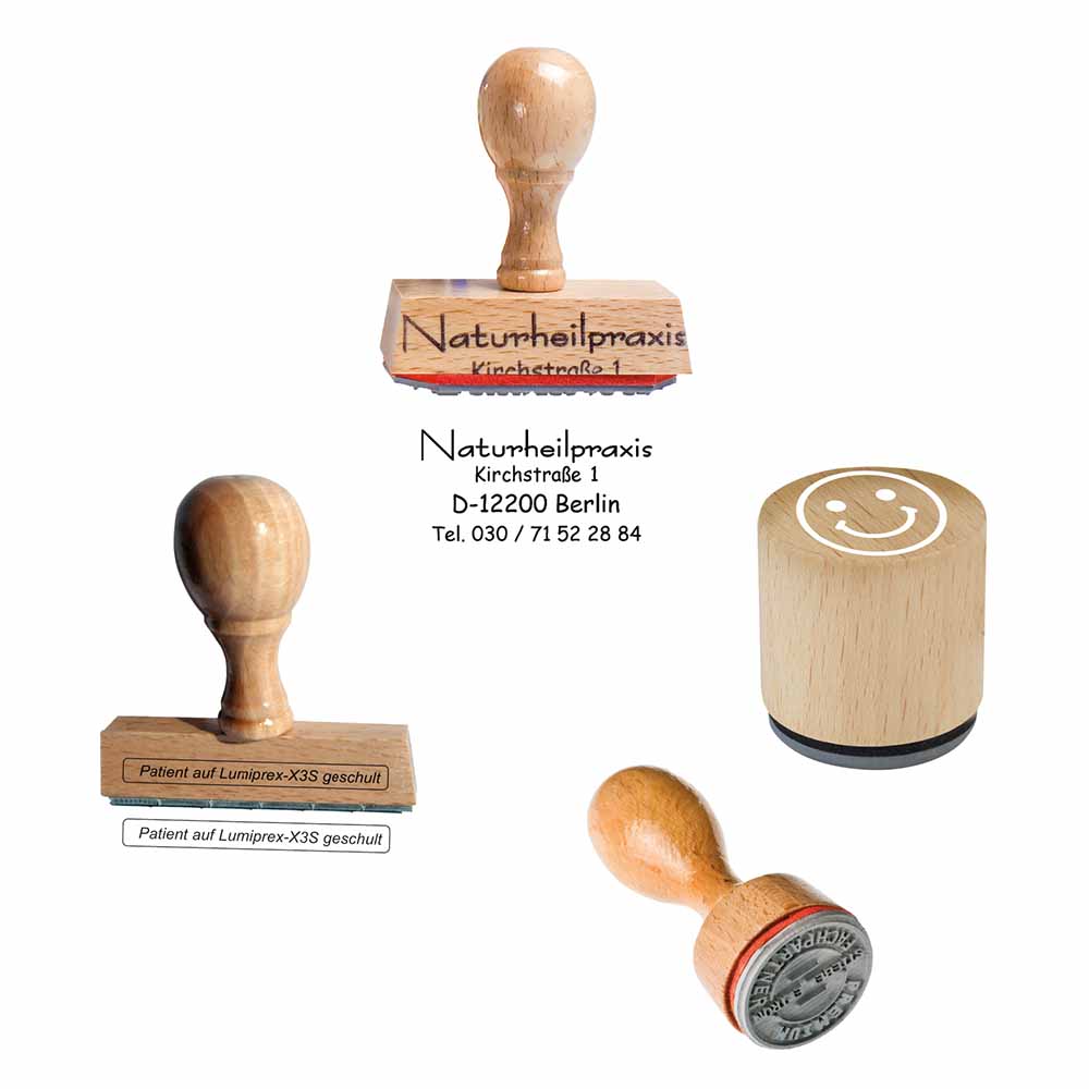 Holzstempel - mit individuellem Stempel