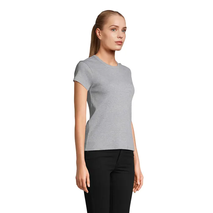 SARA WOMEN'S RIBBED T-SHIRT