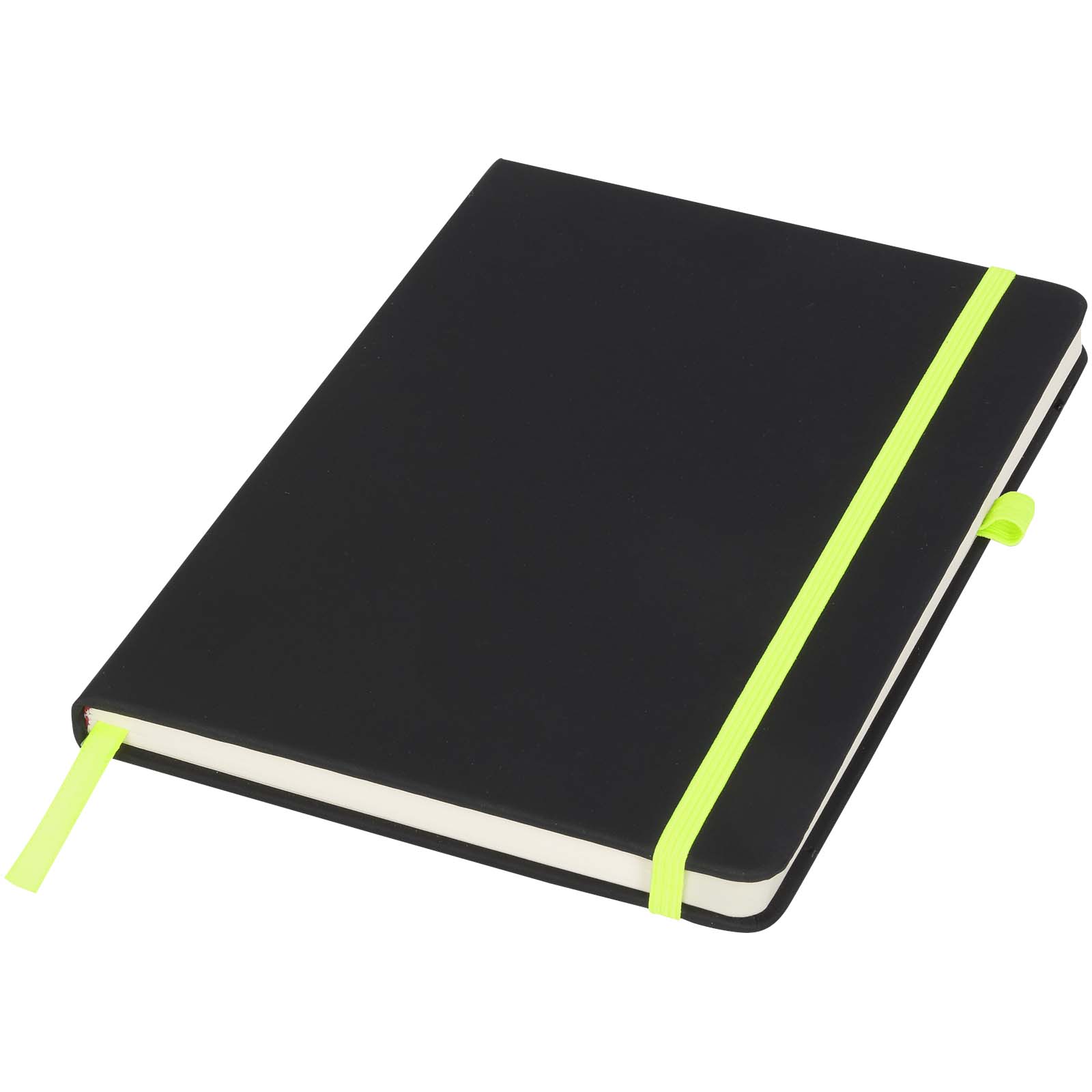 Noir A5 Notizbuch schwarz, limone