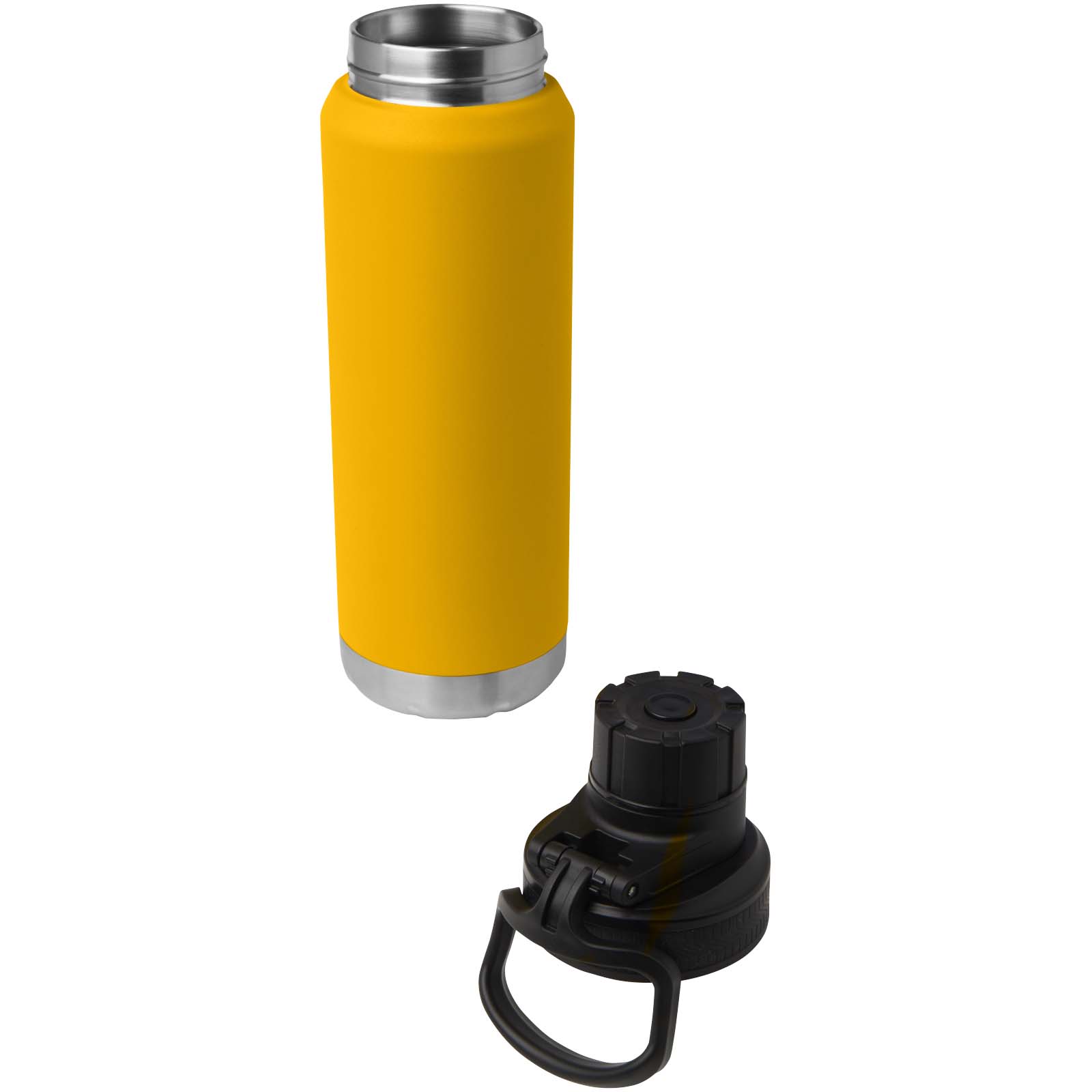 Fortis 700 ml RCS-zertifizierte Kupfer-Vakuum Isolierflasche aus recyceltem Edelstahl (Kohlensäure geeignet) ocker