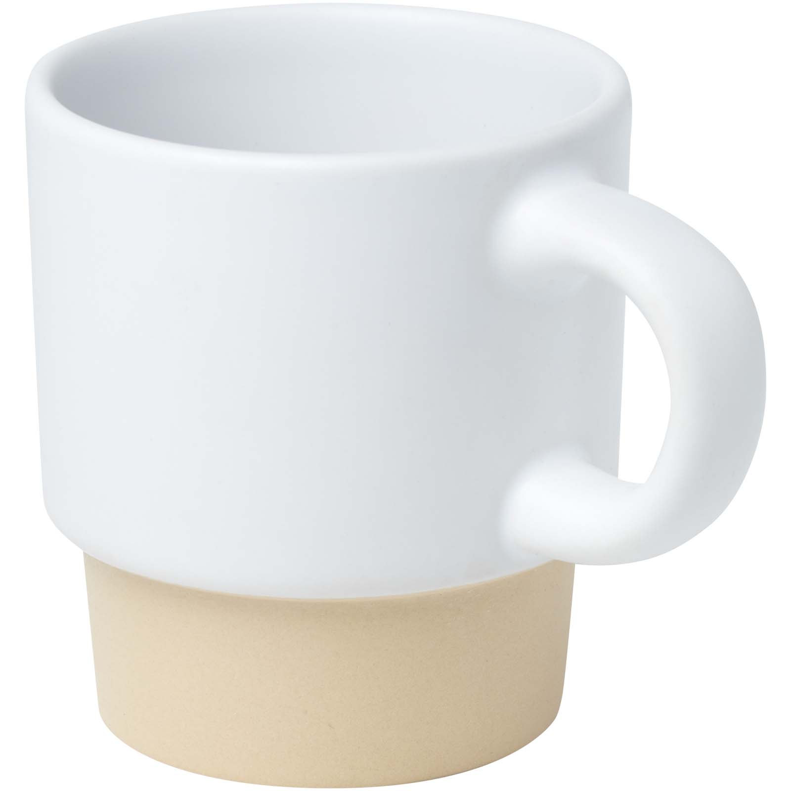 Olympia 130 ml stapelbarer Expresso Becher mit Tonboden weiss