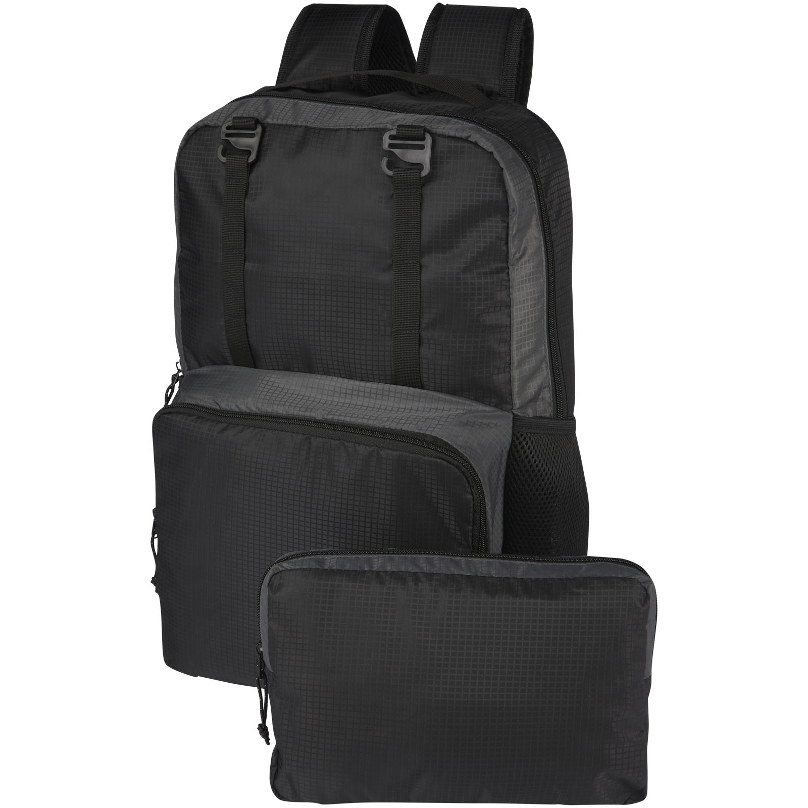 Trailhead 15" GRS recycelter zweifarbiger Laptop-Rucksack 14 L schwarz, grau