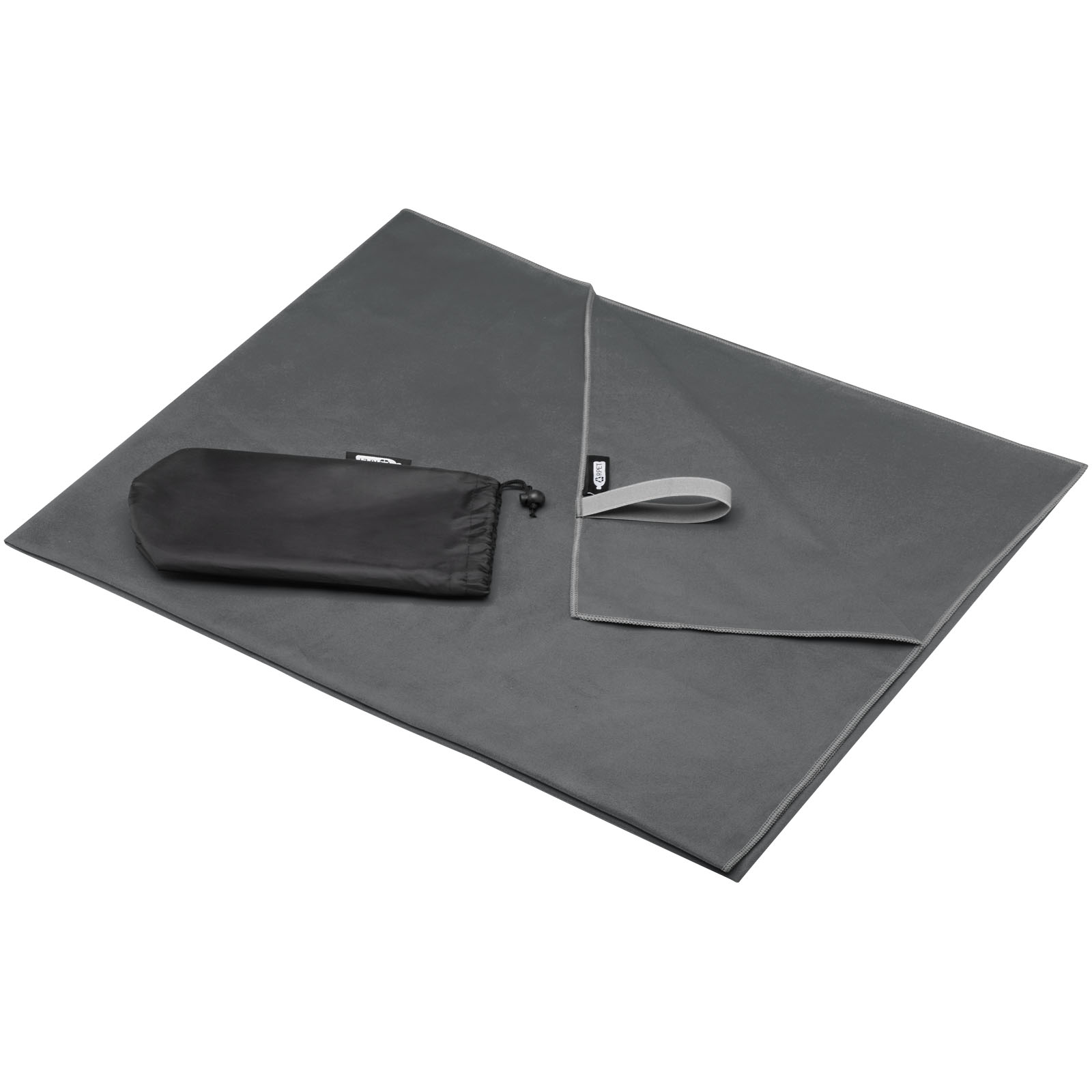 Pieter ultraleichtes und schnell trocknendes GRS Handtuch 100 × 180 cm grau