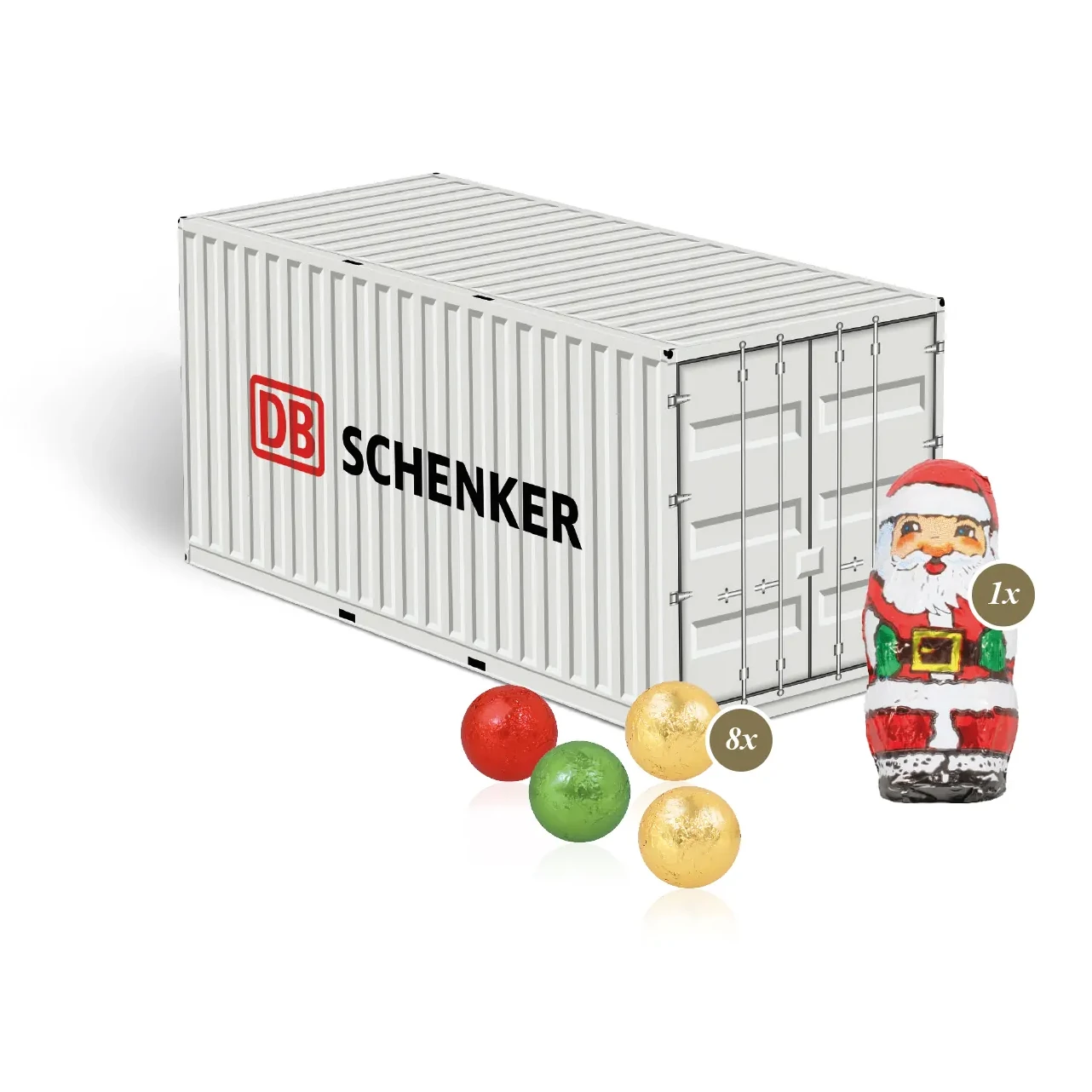 3D Präsent "Container" mit Fairtrade® Schokolade