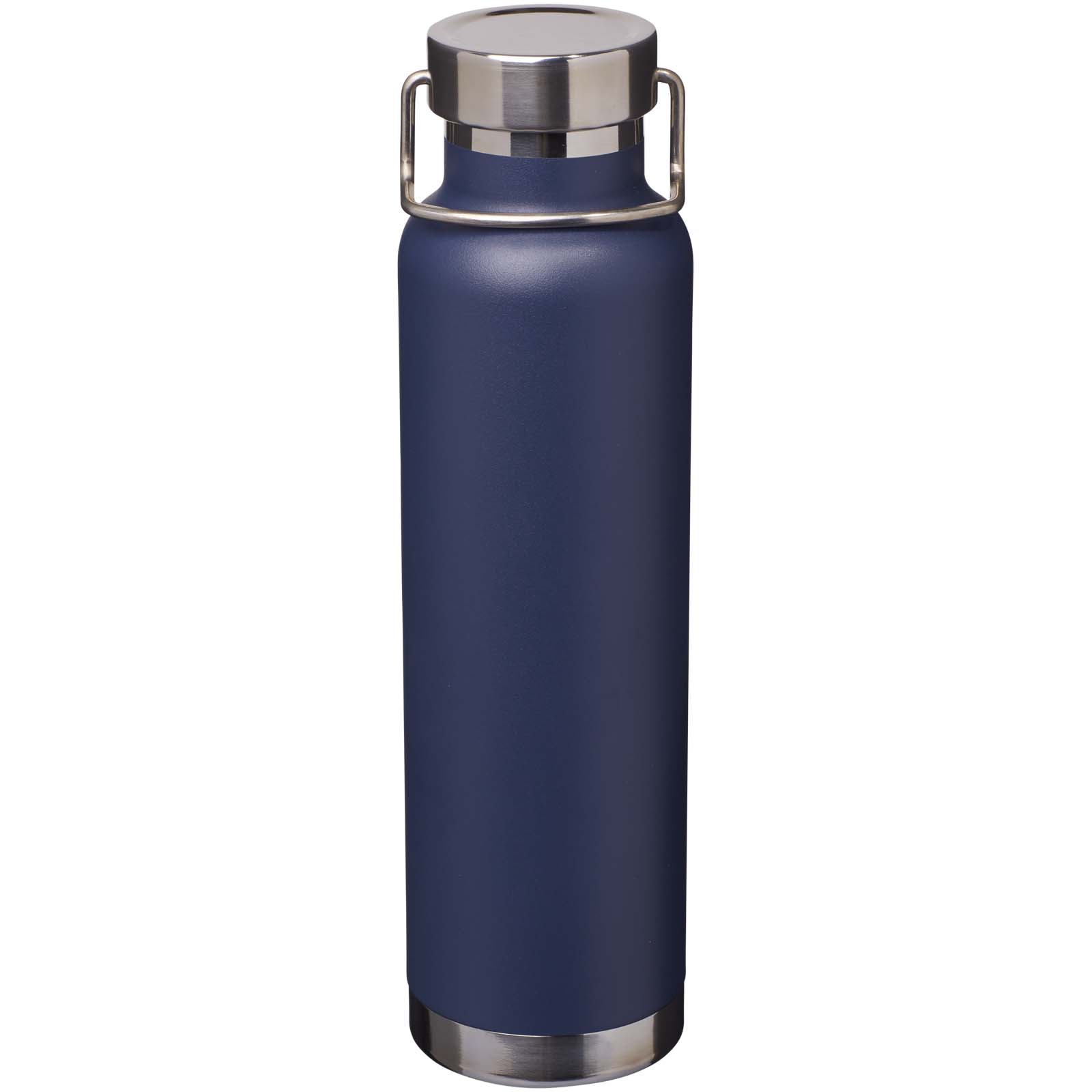Thor 650 ml RCS-zertifizierte Kupfer-Vakuum Isolierflasche aus recyceltem Edelstahl navy