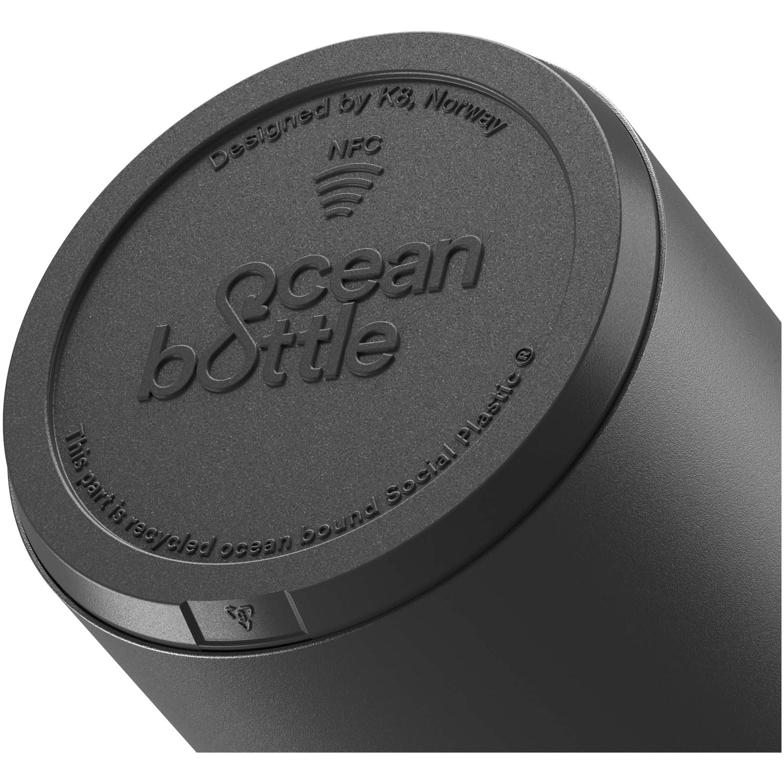 Ocean Bottle 750 ml vakuumisolierte Flasche schwarz