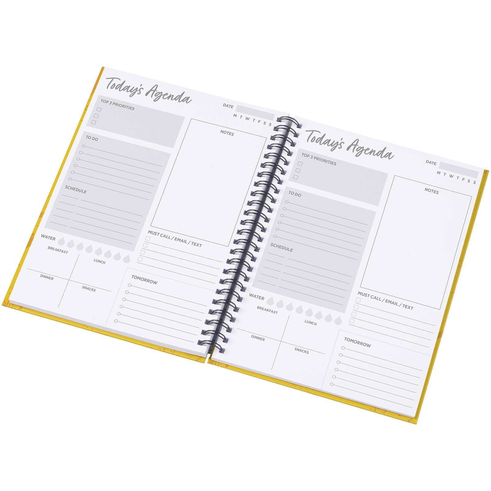 Desk-Mate® A5 Hardcover Journal weiss, schwarz