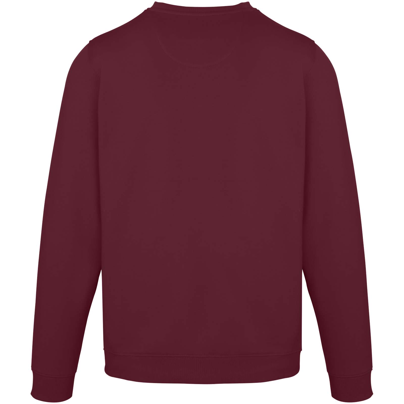 Jasper 280 g/m² Pullover mit Rundhalsausschnitt aus recycelter Bio Baumwolle (OCS), unisex Tiefes Burgunderrot