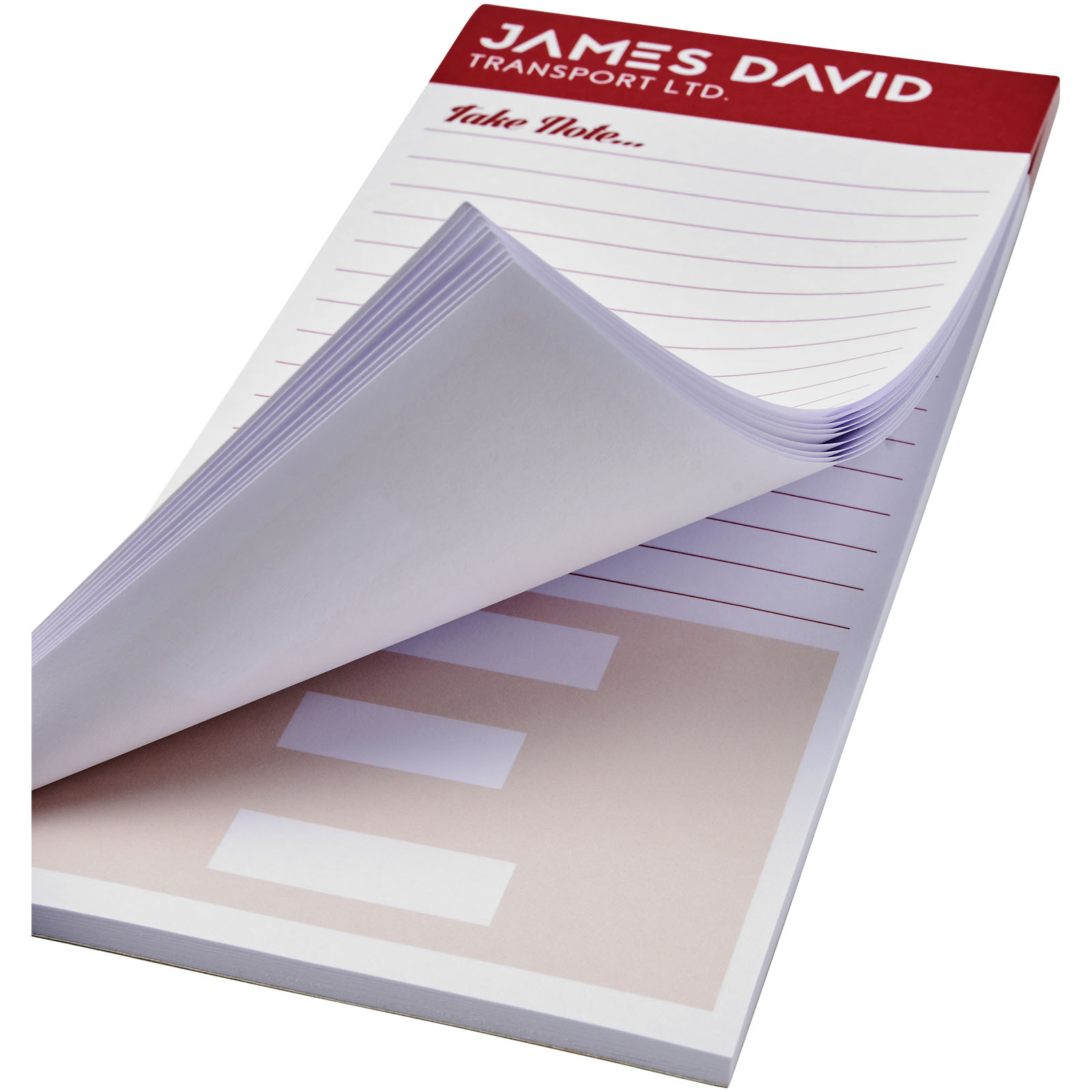 Desk-Mate® 1/3 A4 Notizblock weiss