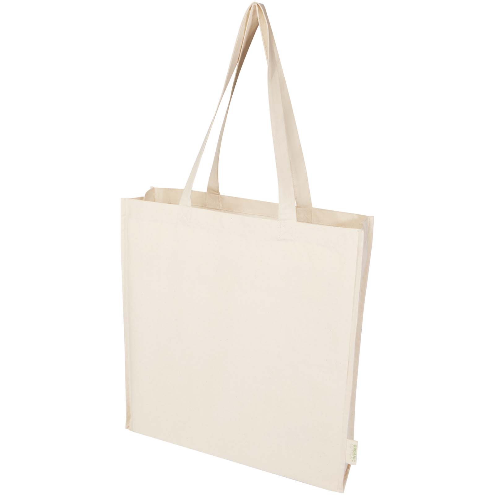 Odisha 180 g/m² OCS Bio Tragetasche mit Seitenfalten 14L natur