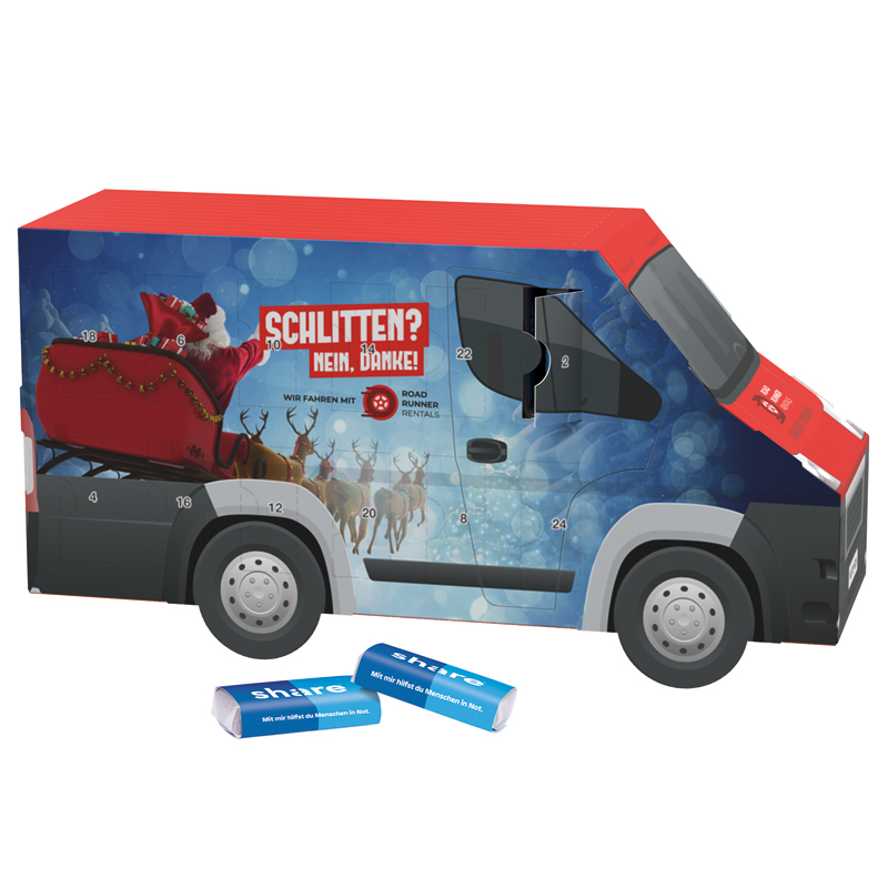 Adventskalender Transporter, Sarotti Schokotäfelchen