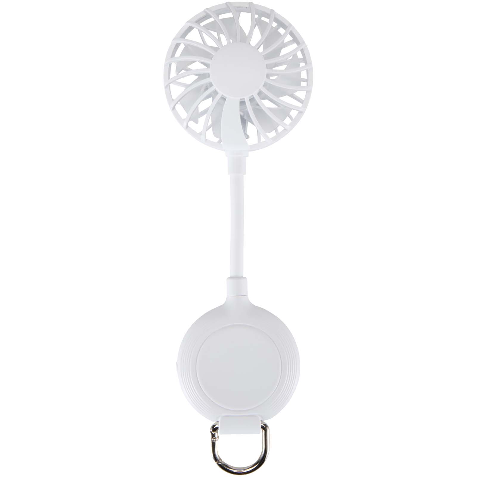Ventio Magnetischer, tragbarer Ventilator aus recyceltem Kunststoff weiss