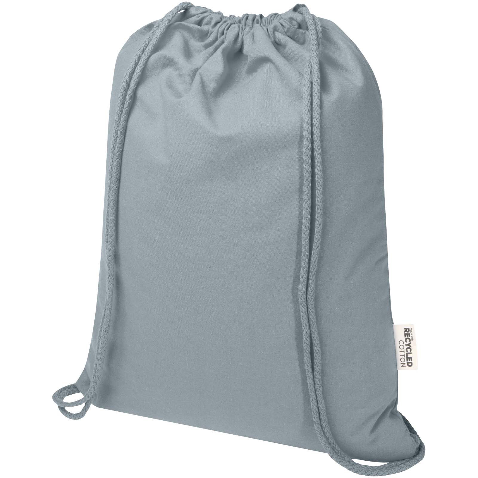 Oregon Blend 140 g/m² GRS-recycelter Turnbeutel 5 L grau