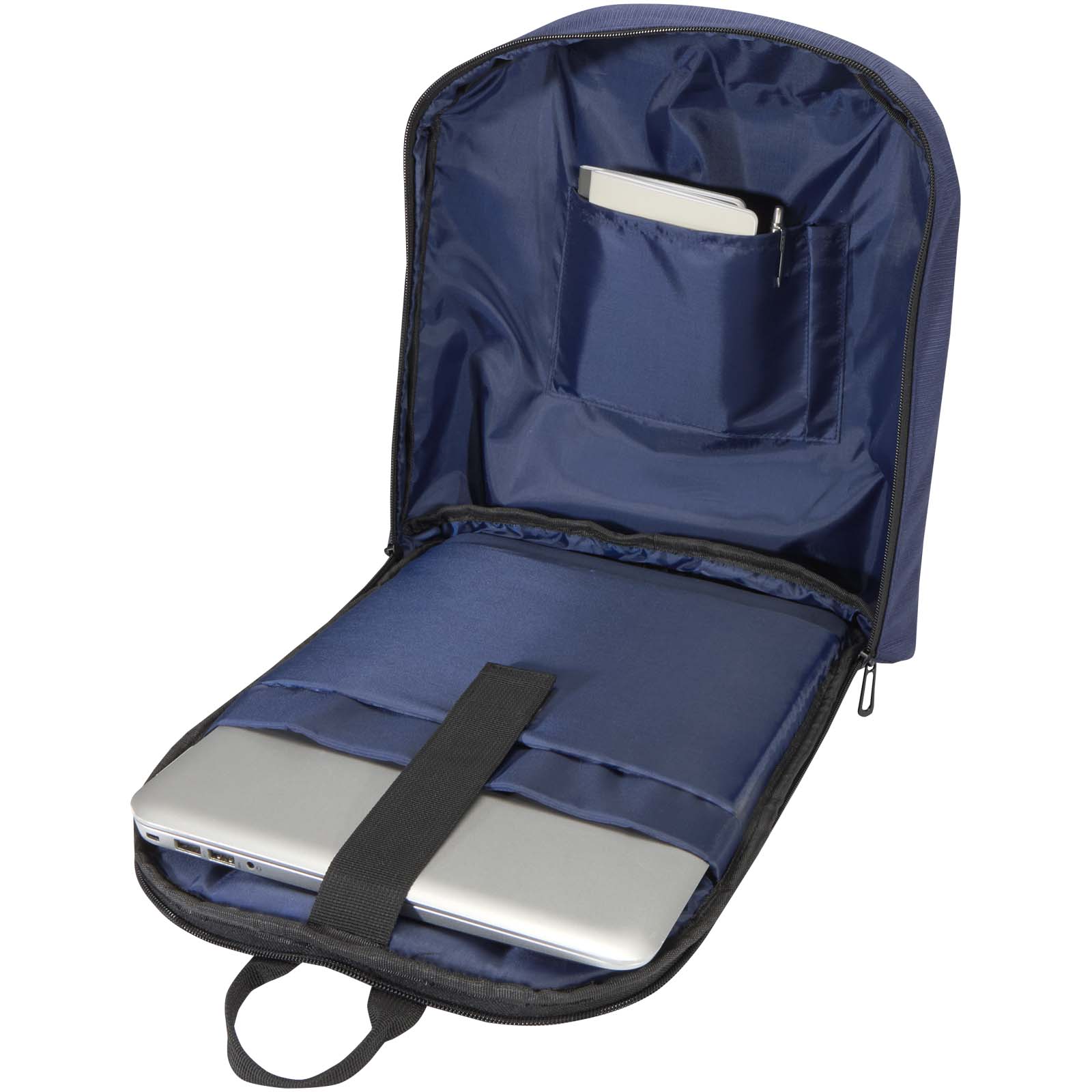 Luma 15" GRS Laptop-Rucksack aus recyceltem Material mit Diebstahlschutz 10L navy