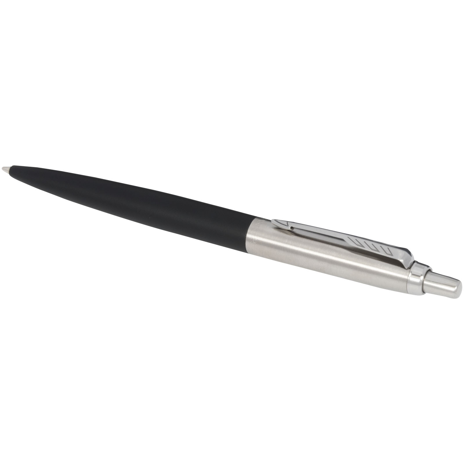 Parker Jotter XL matt mit Kugelschreiber mit Chromverzierung (blaue Mine) schwarz
