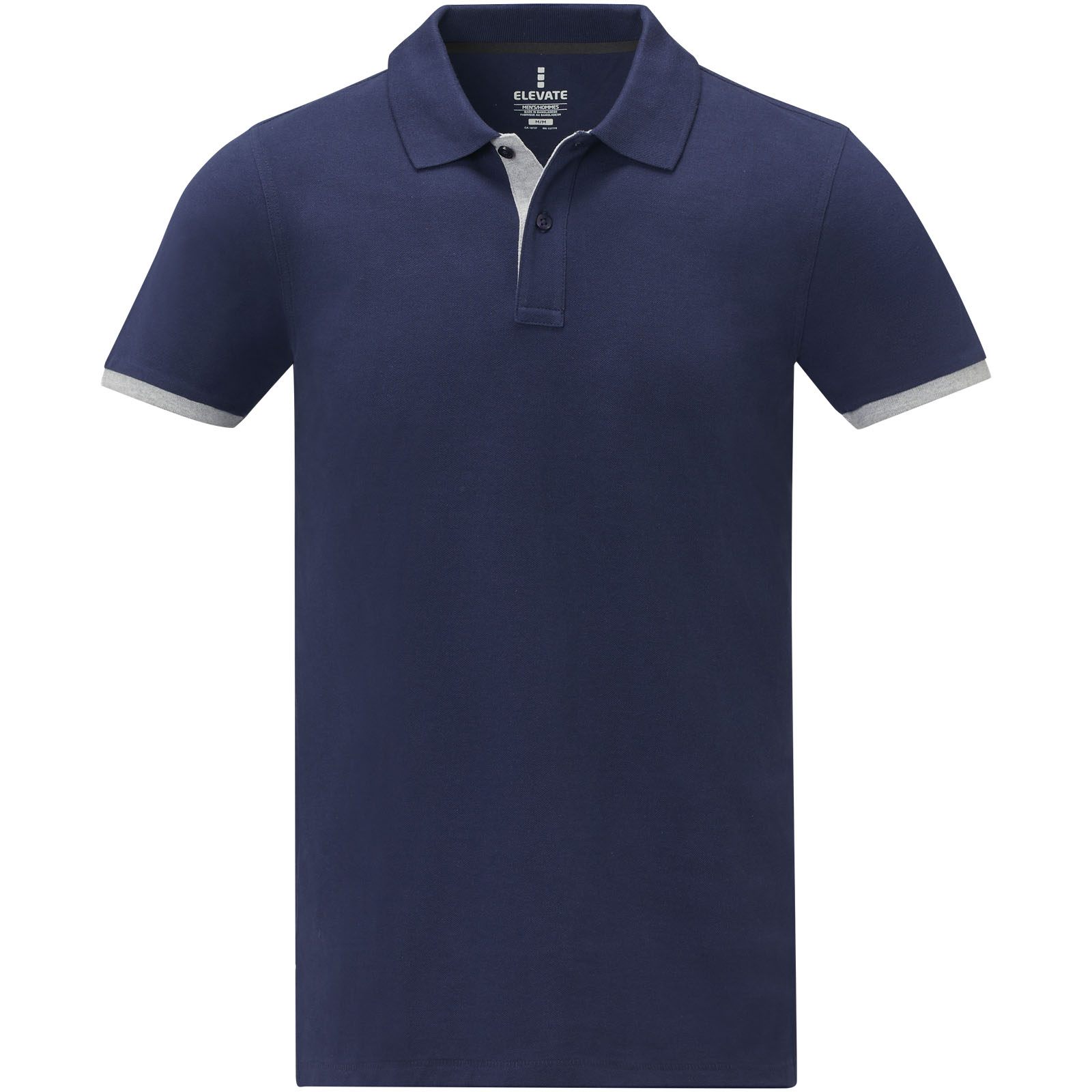 Morgan 200 g/m² Polo für Herren, zweifarbig navy