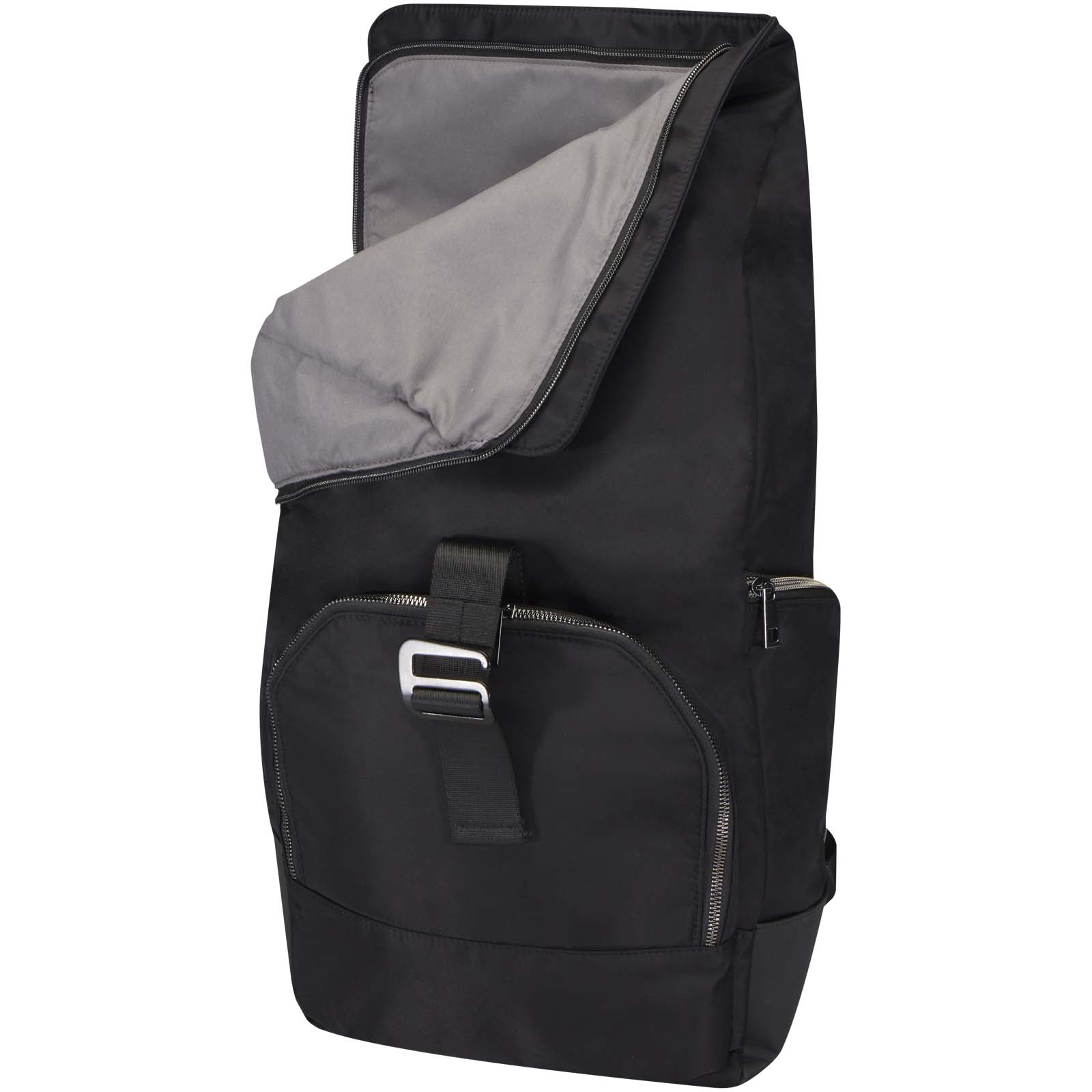 Rhine 15" Rolltop-Rucksack aus recyceltem GRS-Material 18 L schwarz