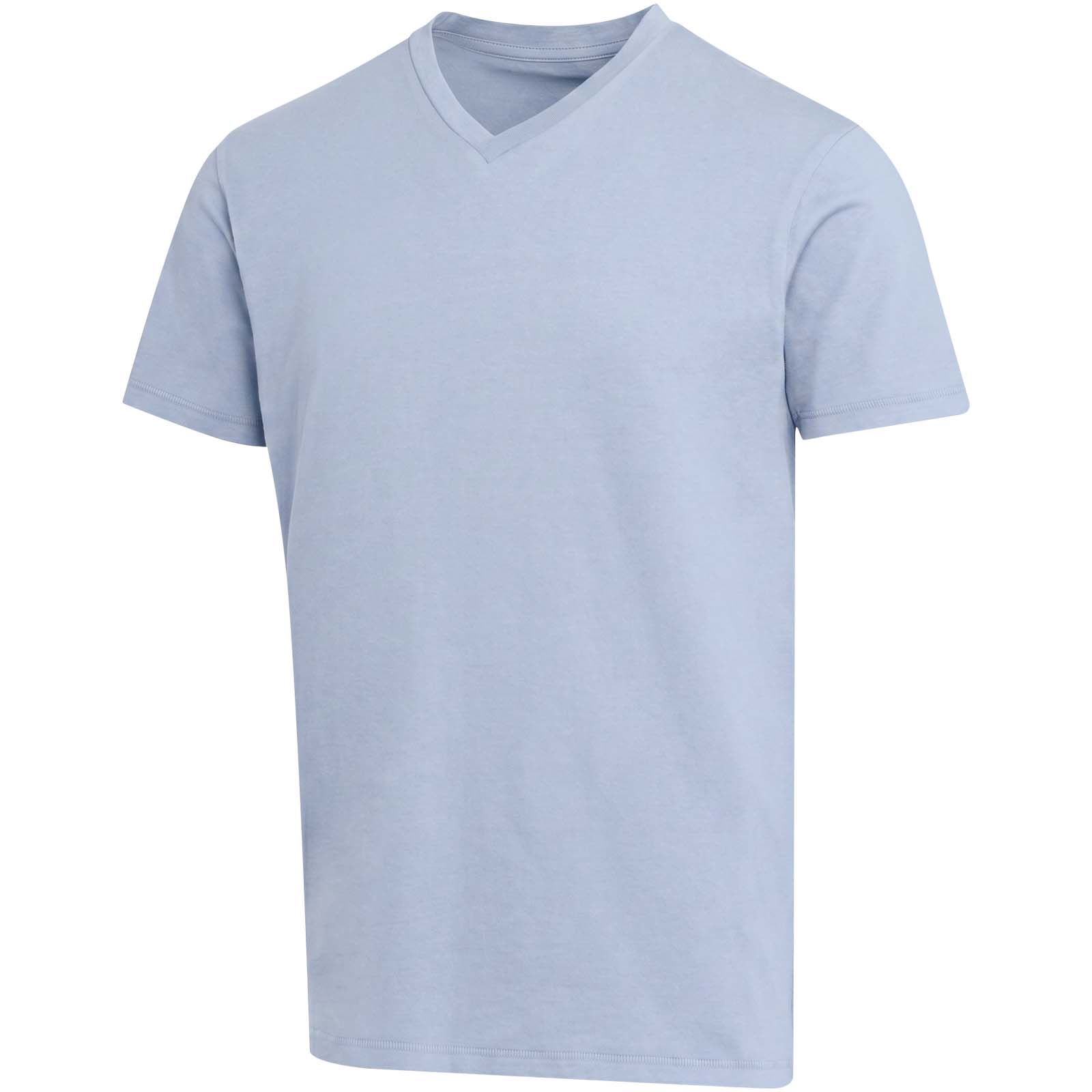Balfour 200 g/m² Kurzärmeliges T-Shirt V-Ausschnitt Bio Baumwolle (OCS), unisex Nebelblau