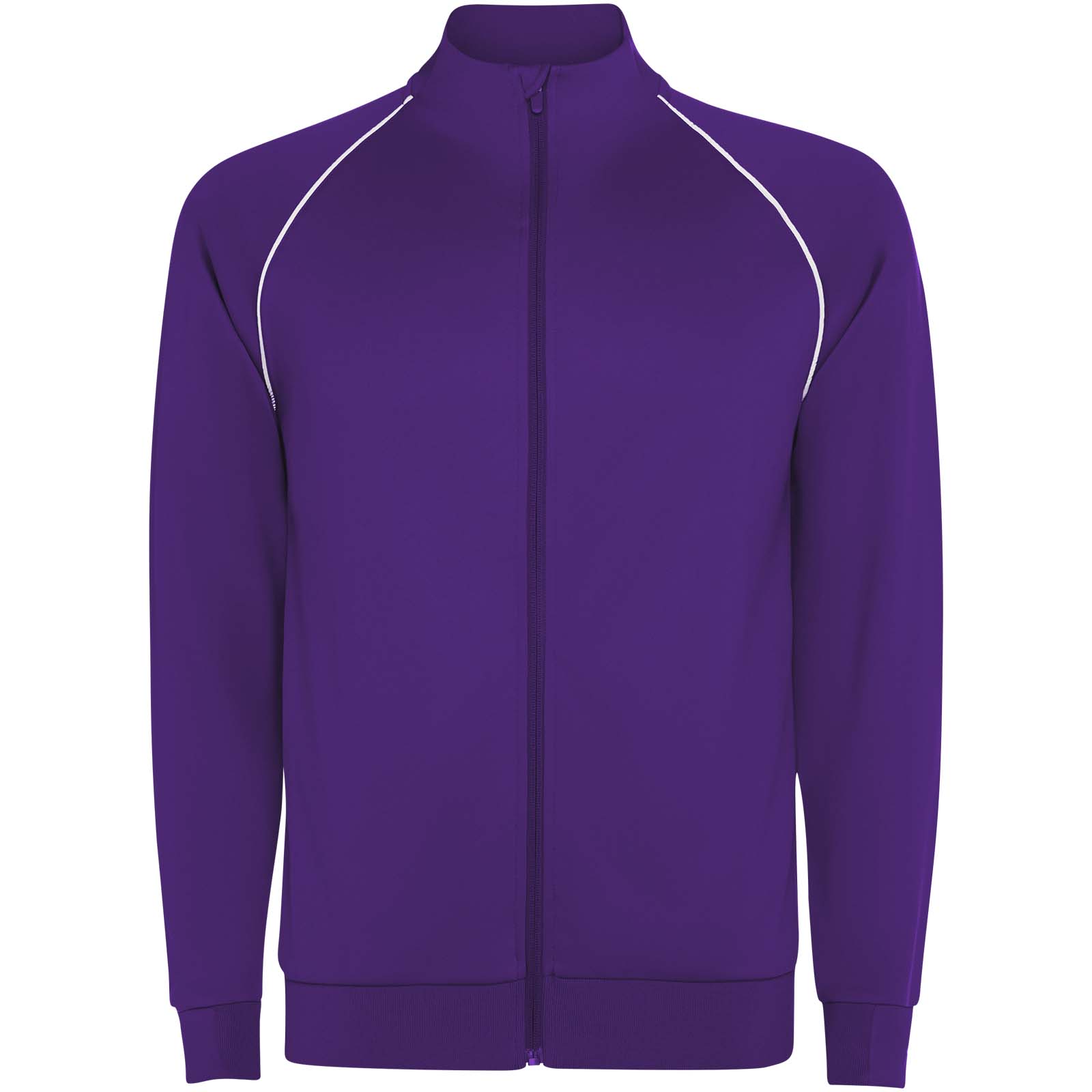 Valier Herren Sweatshirt mit durchgehendem Reißverschluss malve