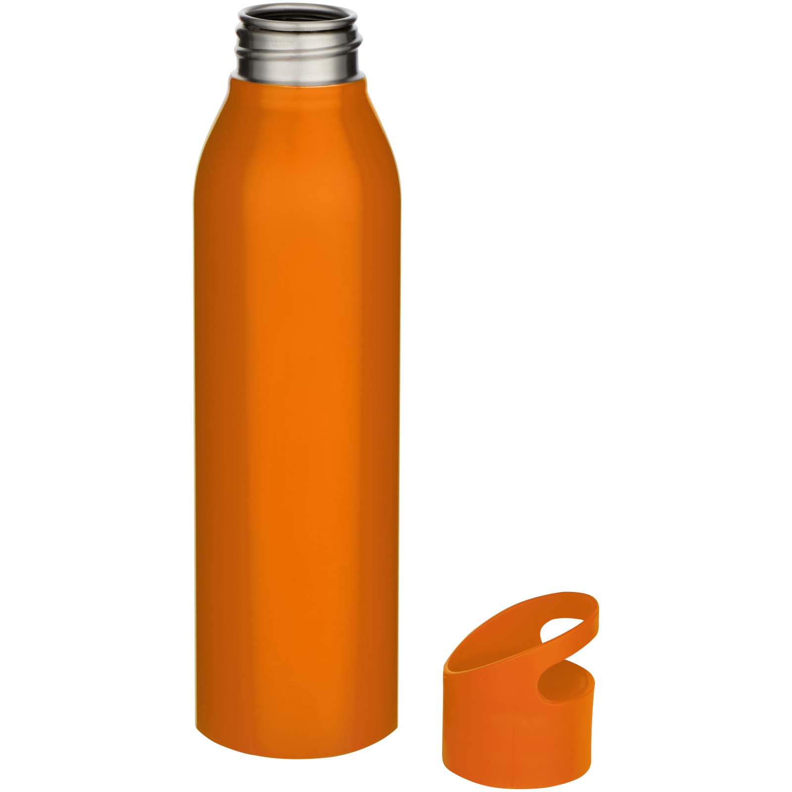 Sky 650 ml RCS-zertifizierte, einwandige Trinkflasche aus recyceltem Edelstahl orange