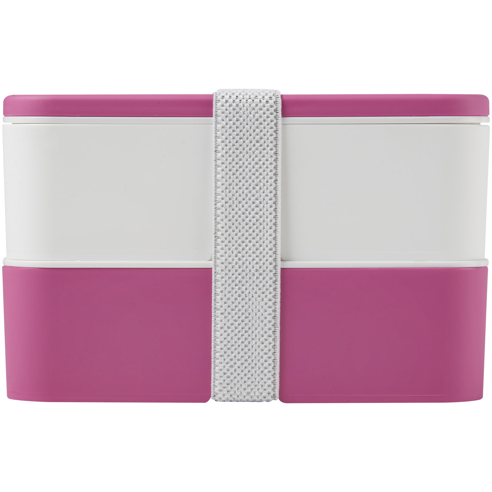 MIYO 700+700 ml Doppel-Lunchbox rosa, weiss, weiss
