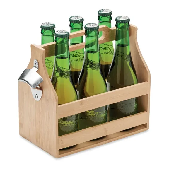 6 Bierkästen aus Bambus