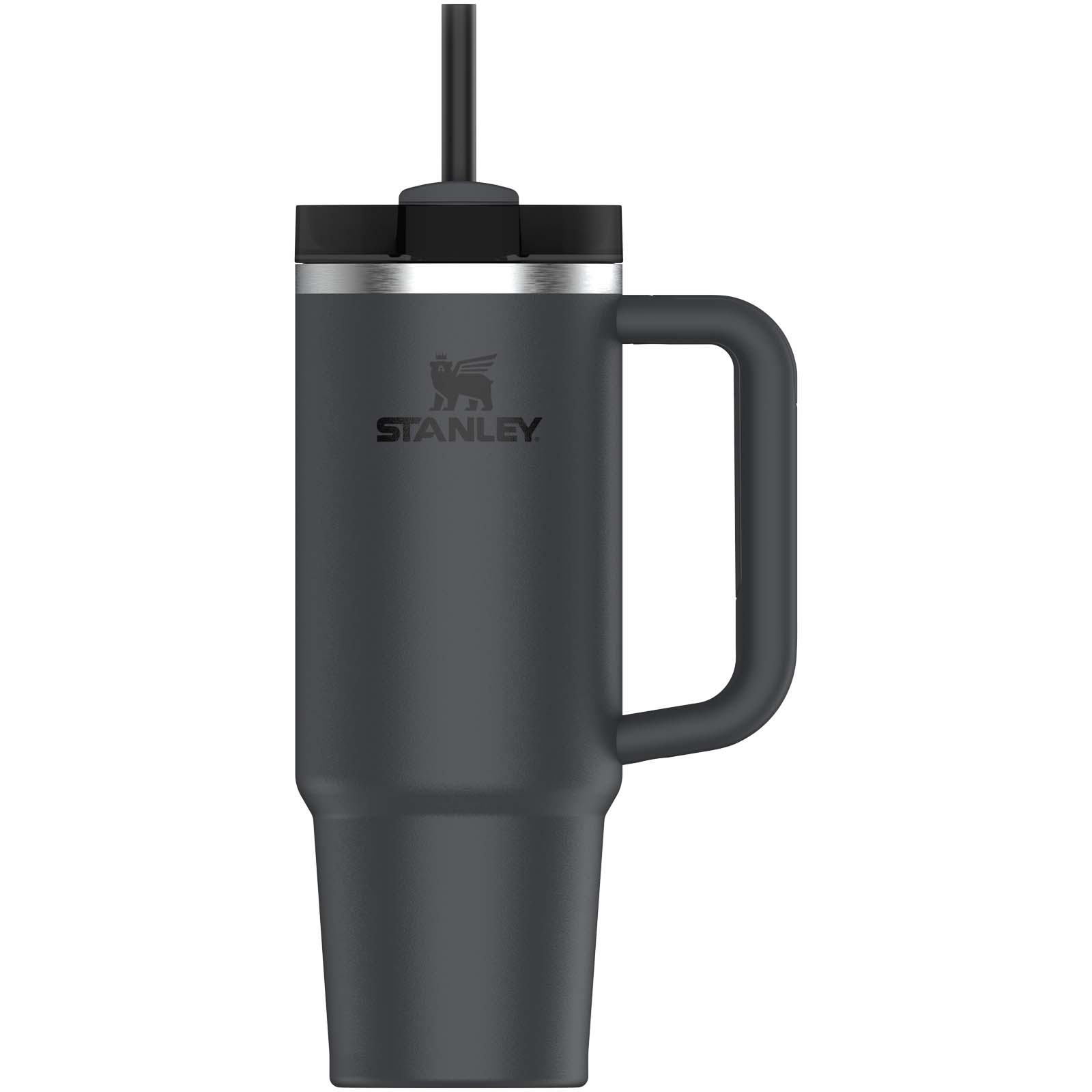 Stanley Quencher® H2.0 FlowState™ 890 ml Thermobecher aus recyceltem Edelstahl schwarz