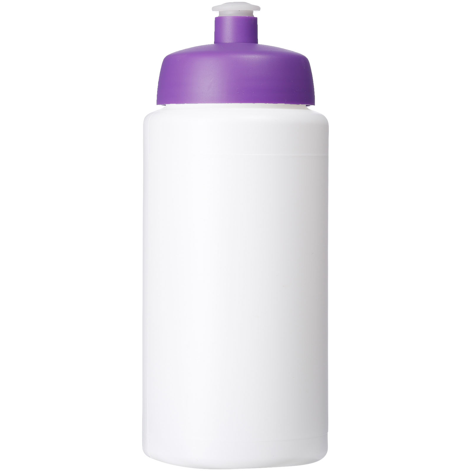 Baseline® Plus grip 500 ml Sportflasche mit Sportdeckel weiss, lila