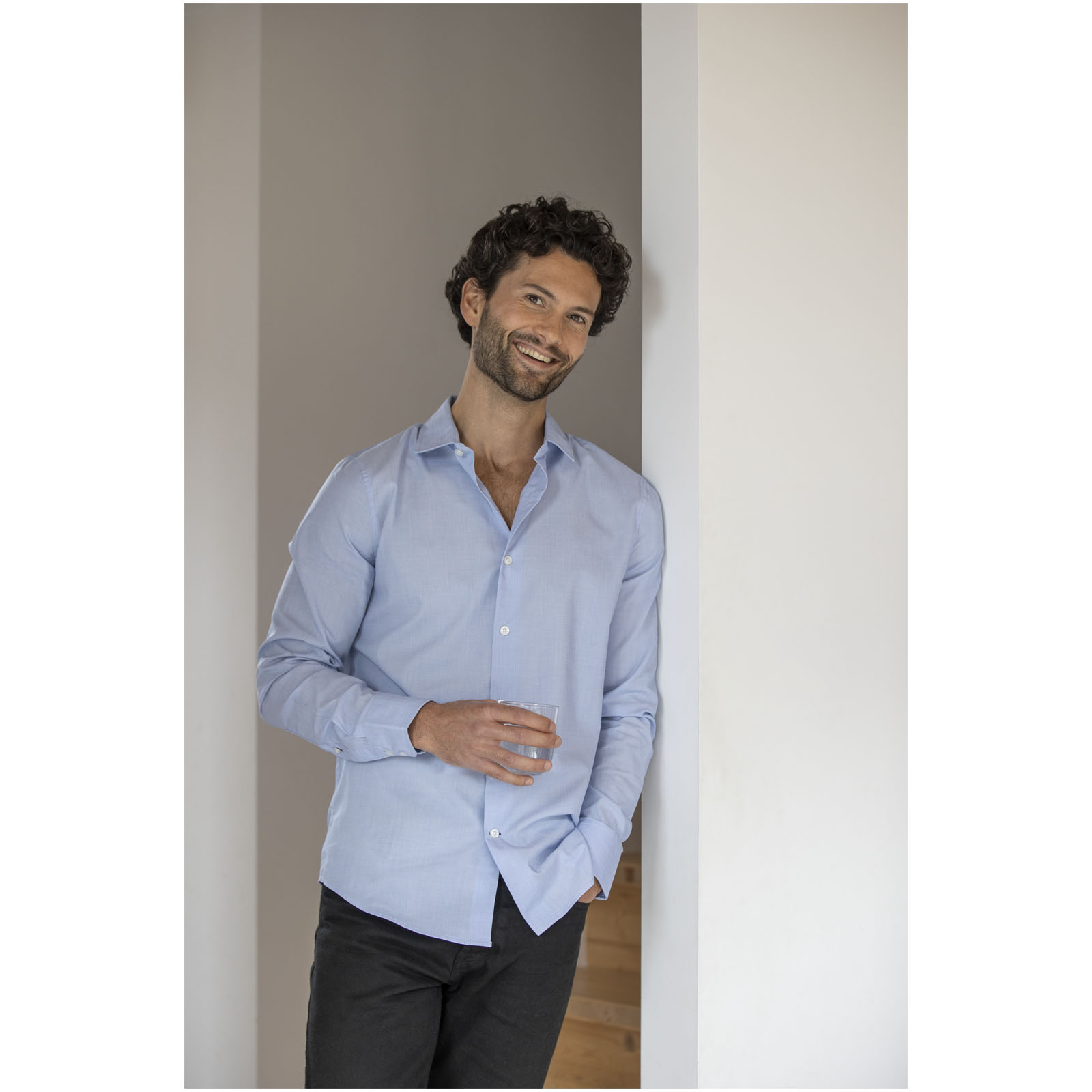 Cuprite Langarm Shirt aus Bio-Baumwolle für Herren