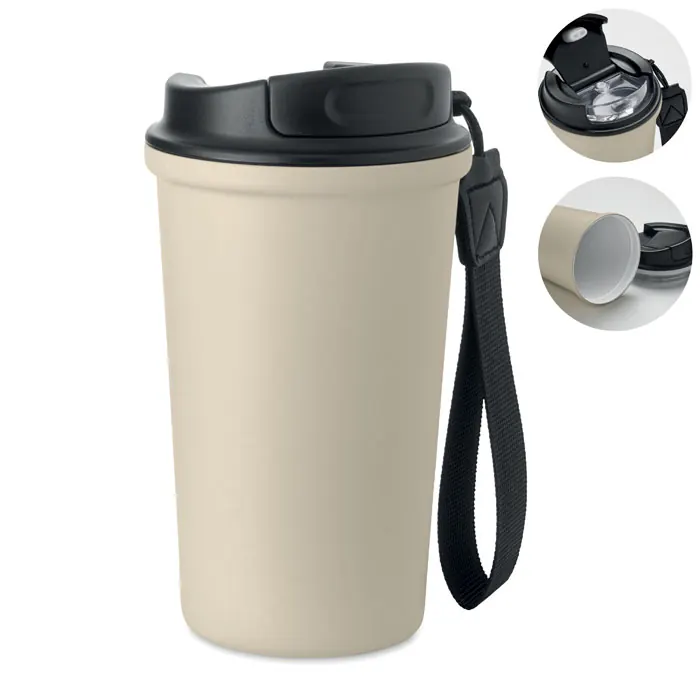 Becher recy. Edelstahl 400ml