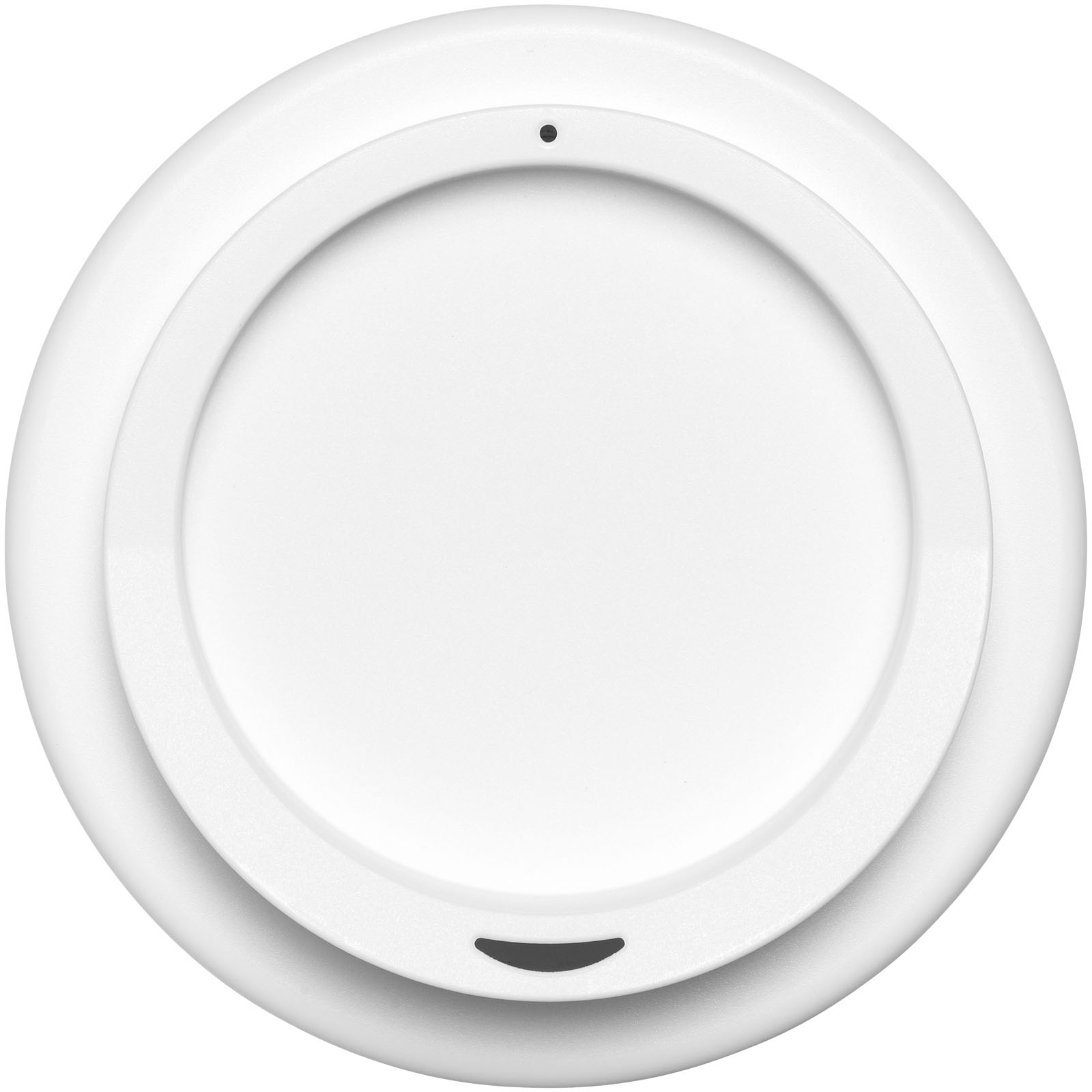 Brite-Americano® 350 ml Isolierbecher mit Schutzring Reifen-Design weiss