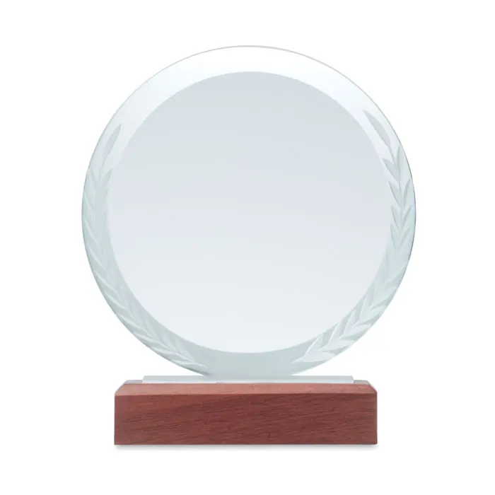 Runder Pokal Kristallglas
