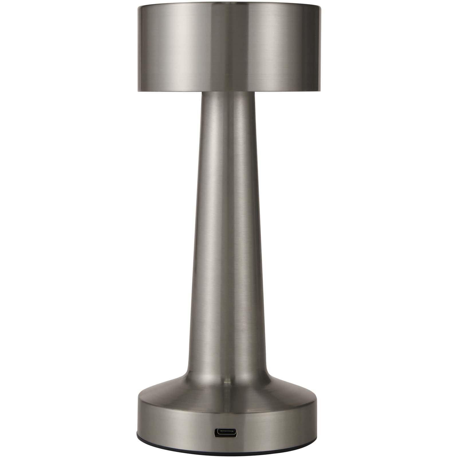 Aludra Wiederaufladbare dimmbare Tischlampe mit 3 Lichtmodi silber
