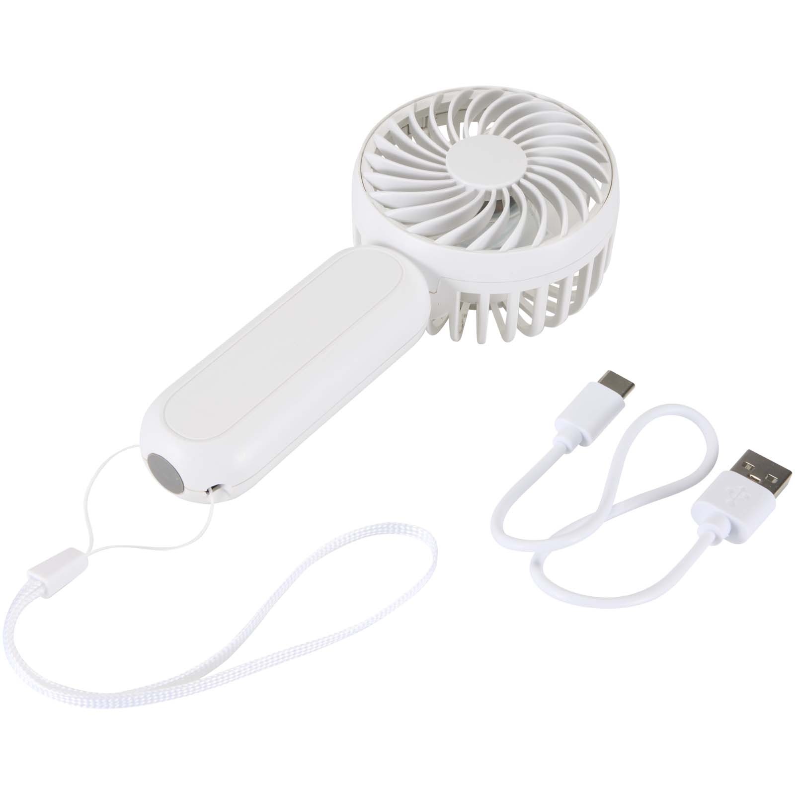 Aervia Tragbarer Ventilator aus recyceltem Kunststoff weiss